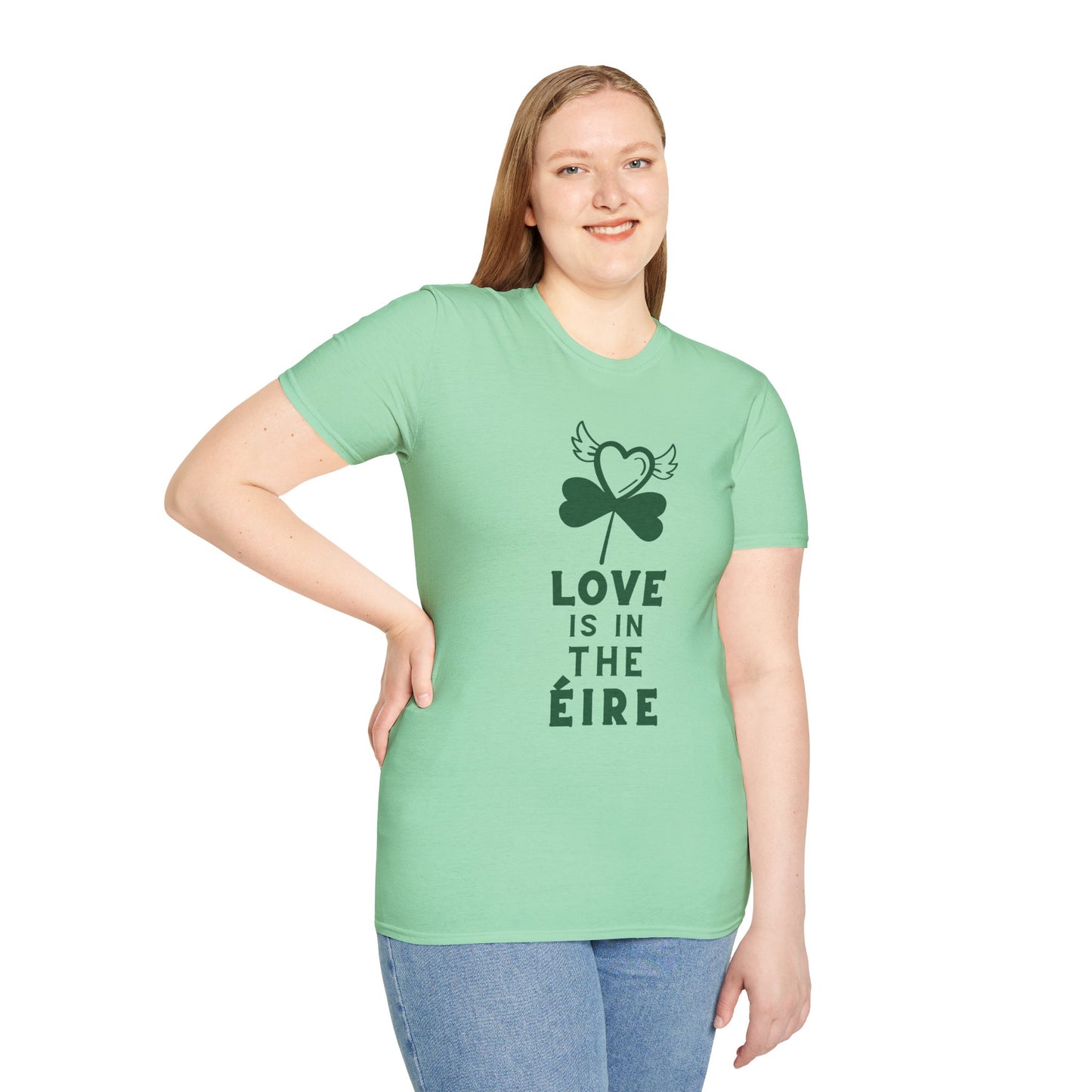 LOVE IS IN THE ÉIRE 2 Unisex Softstyle 100% Cotton T-Shirt