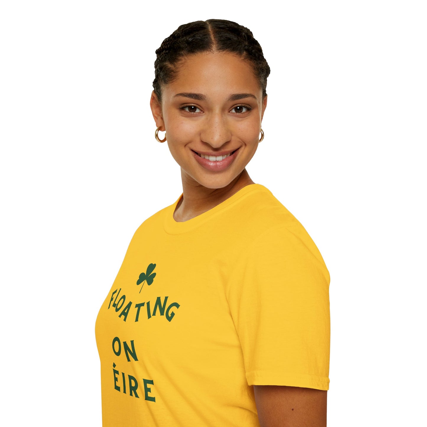 FLOATING ON ÉIRE Unisex Softstyle 100% Cotton T-Shirt