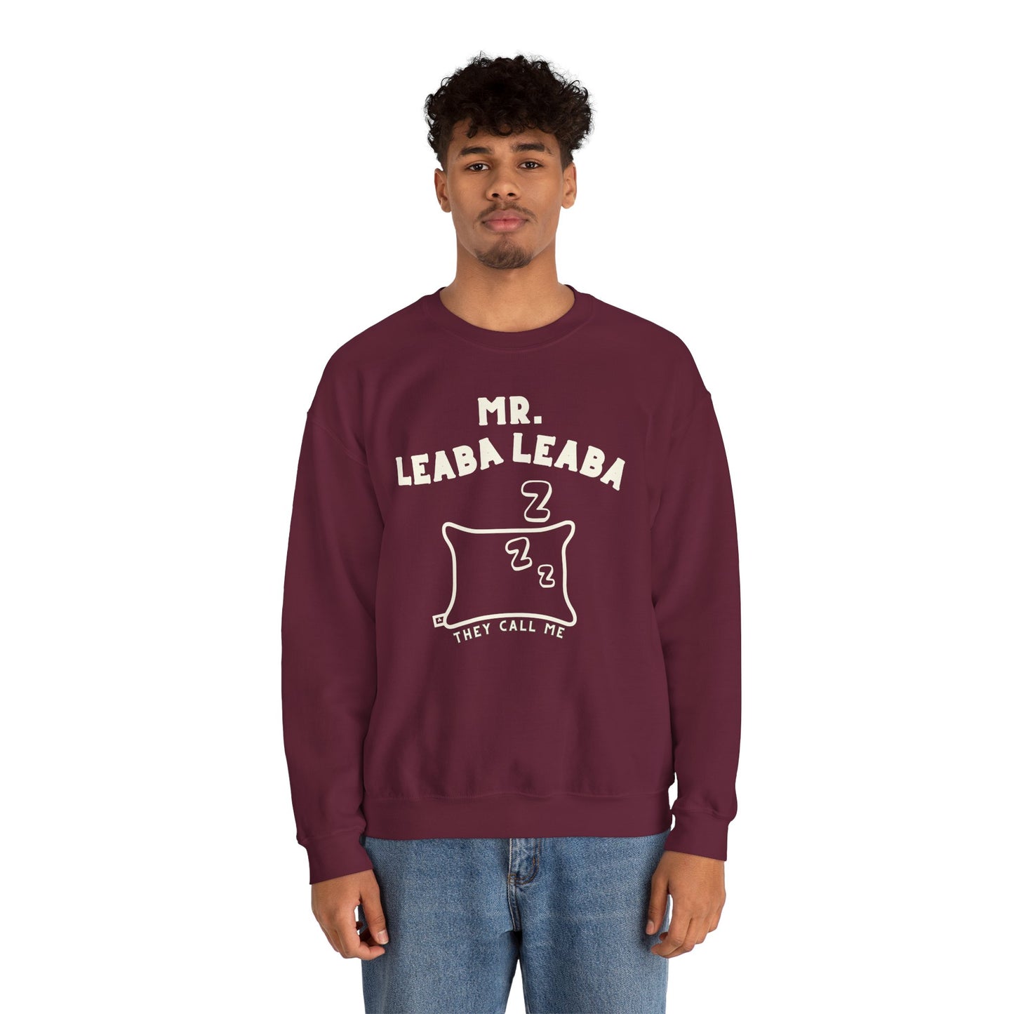 MR. LEABA LEABA (THEY CALL ME) Unisex Heavy Blend™ Crewneck Sweatshirt
