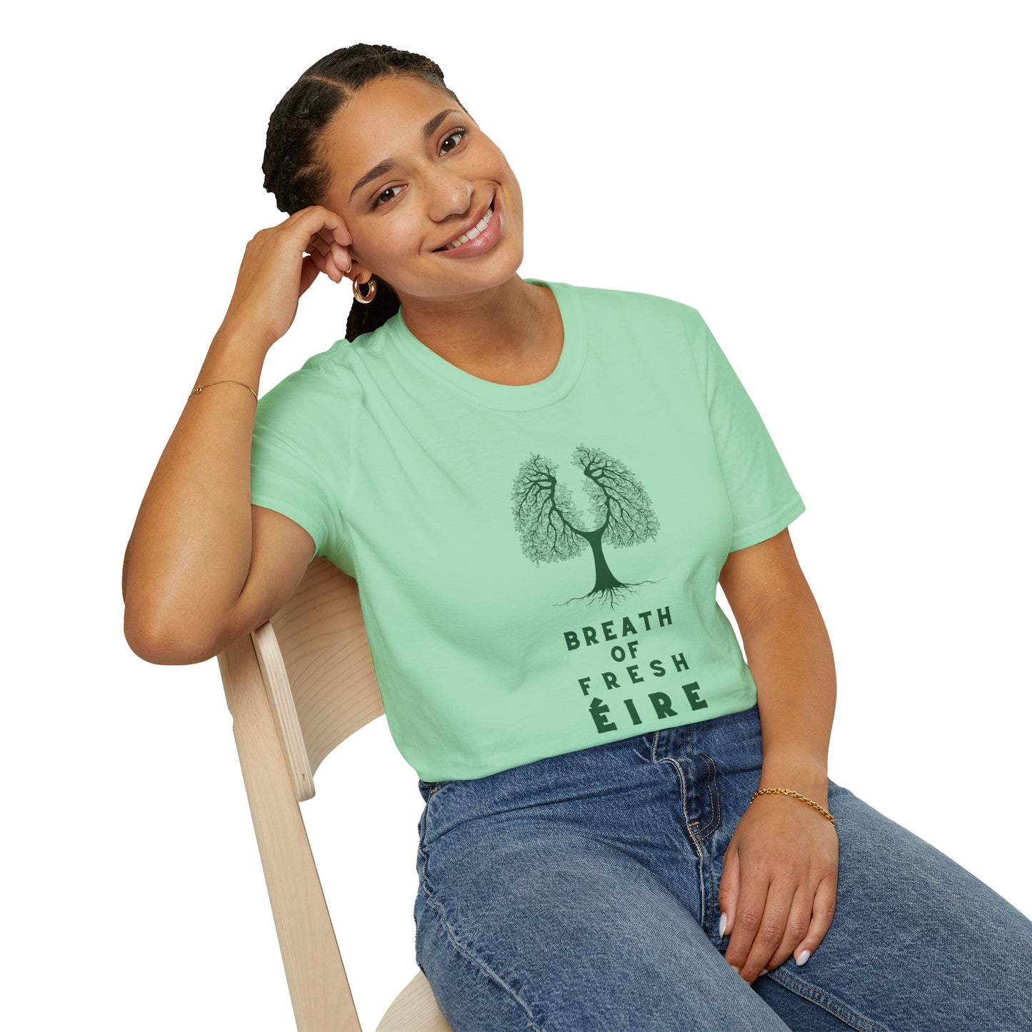 BREATH OF FRESH ÉIRE Unisex Softstyle 100% Cotton T-Shirt