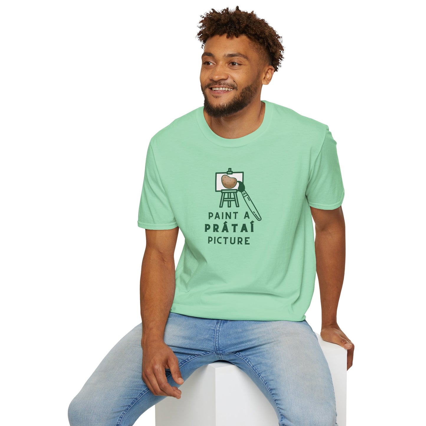 PAINT A PRÁTAÍ PICTURE Unisex Softstyle 100% Cotton T-Shirt