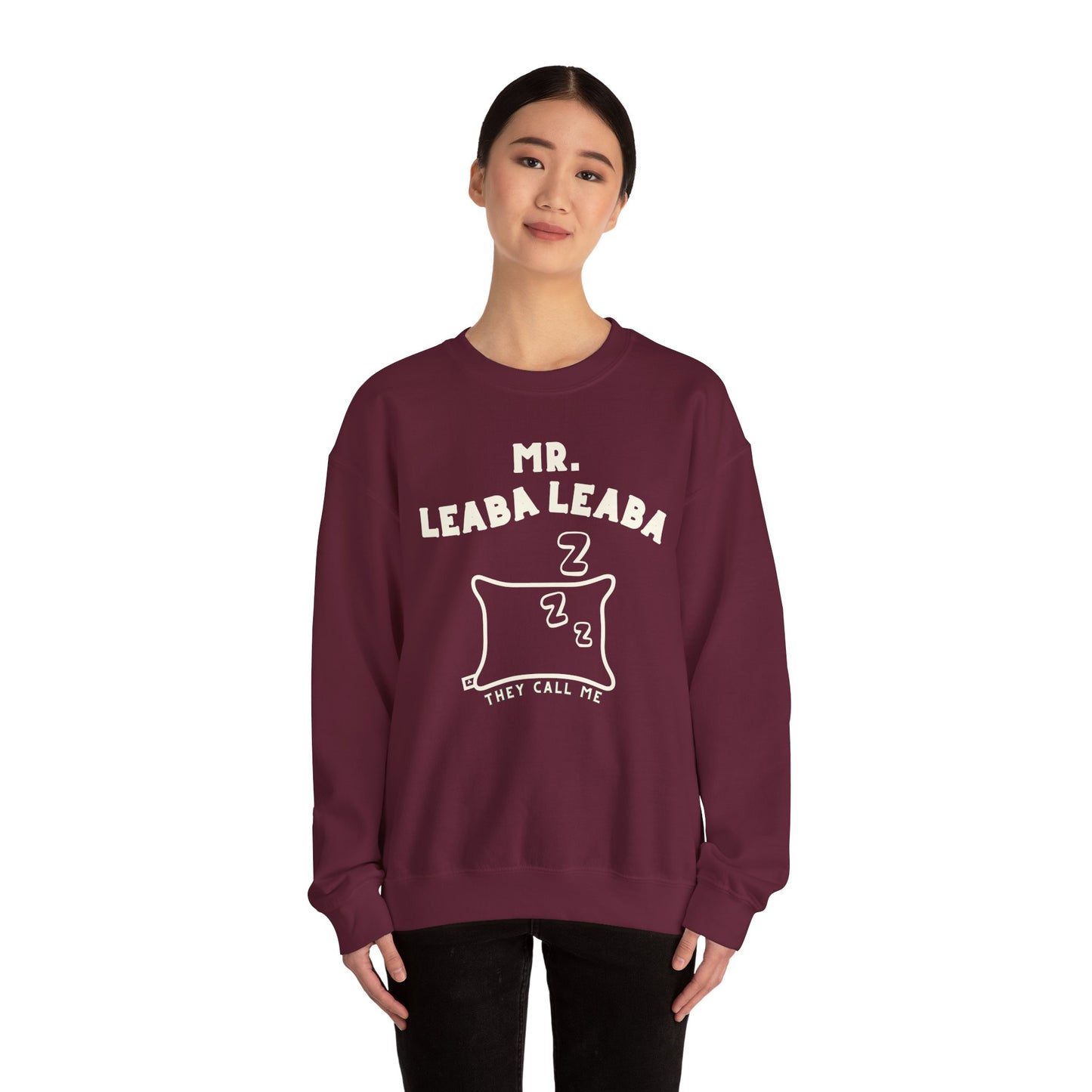 MR. LEABA LEABA (THEY CALL ME) Unisex Heavy Blend™ Crewneck Sweatshirt