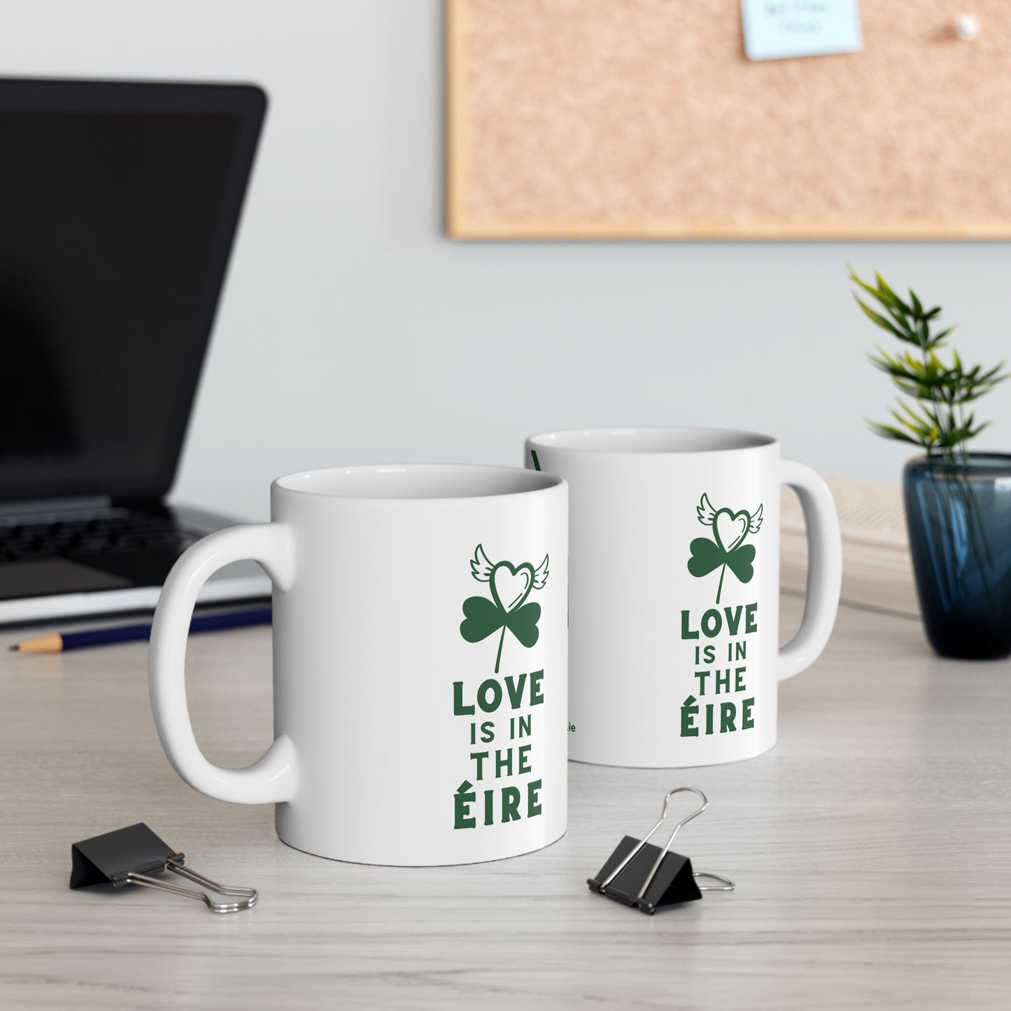 LOVE IS IN THE ÉIRE 2 33cl White Ceramic Mug