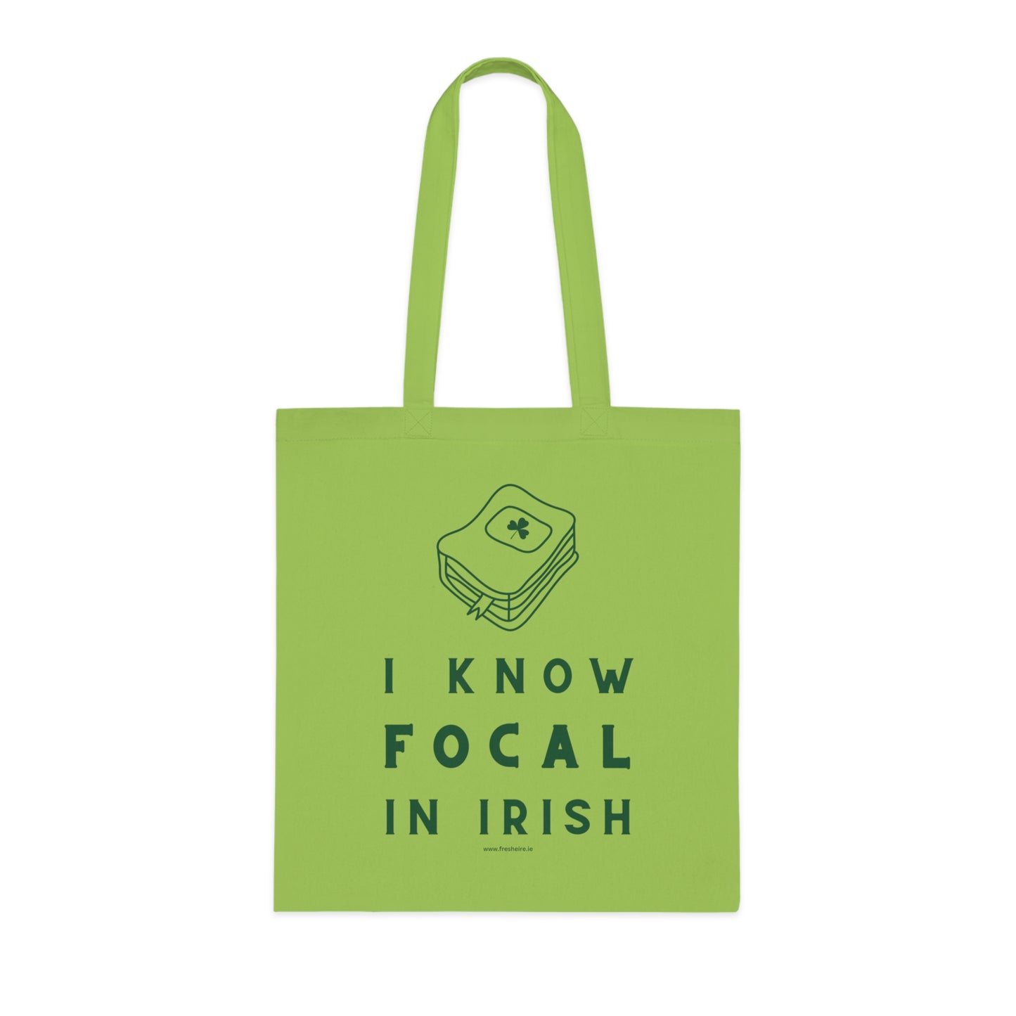 I KNOW FOCAL IN IRISH 100% Cotton Tote Bag