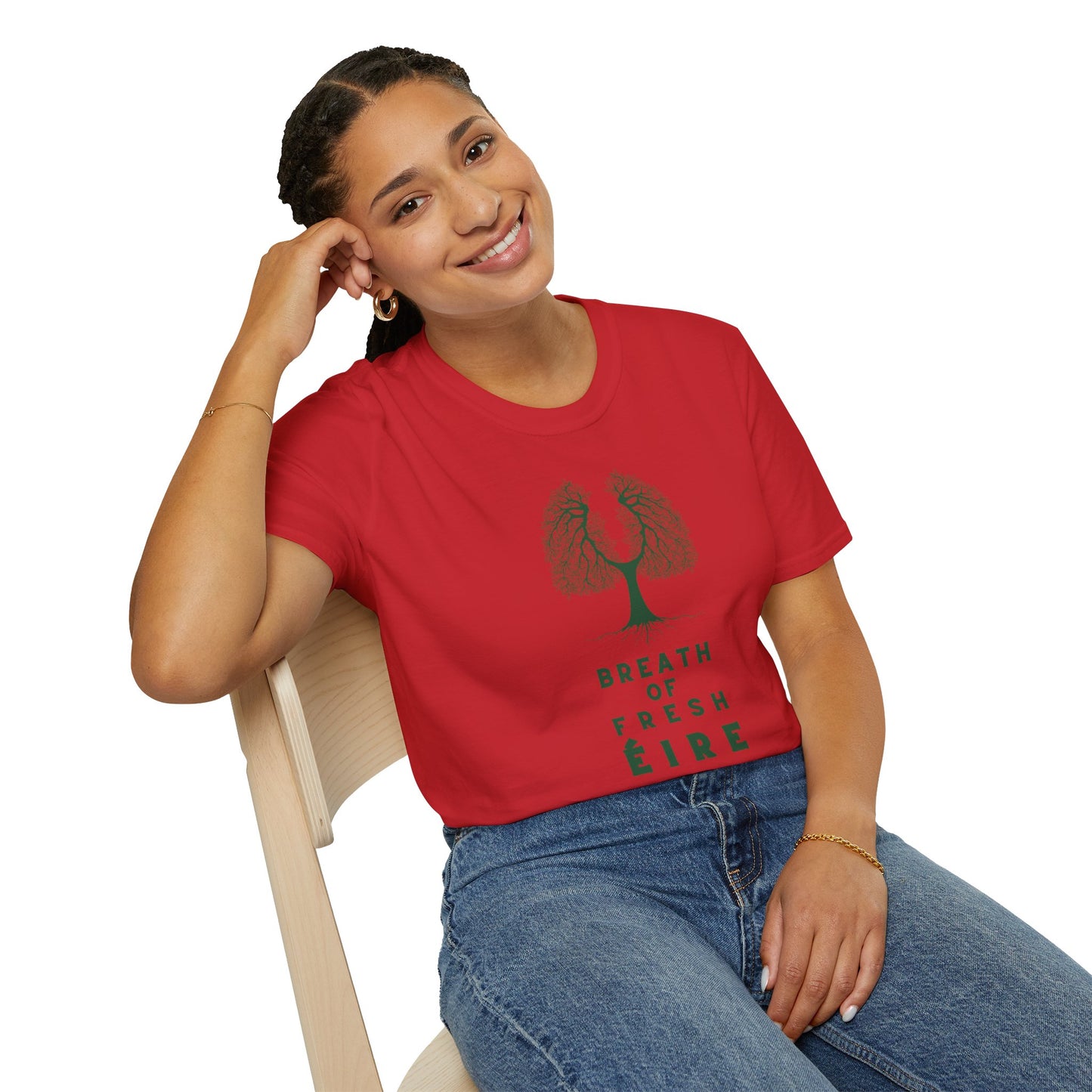BREATH OF FRESH ÉIRE Unisex Softstyle 100% Cotton T-Shirt