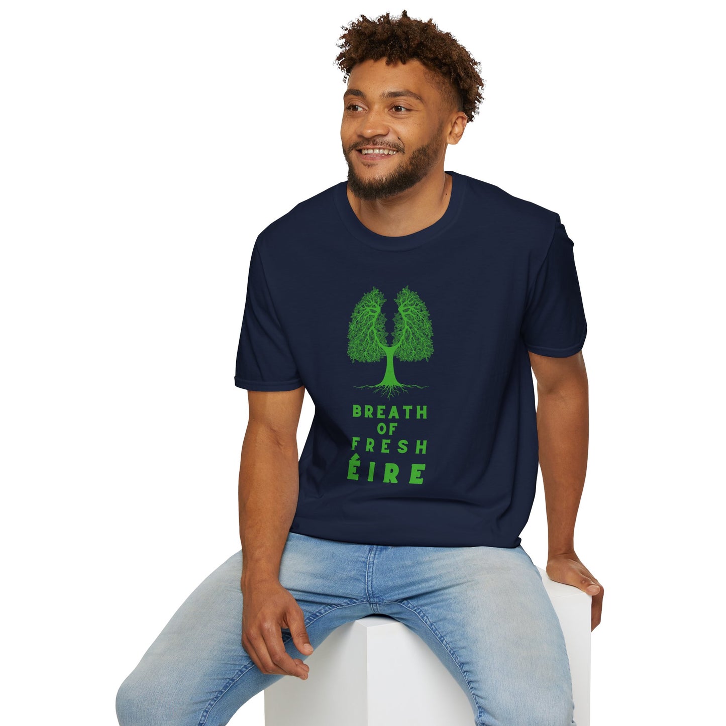 BREATH OF FRESH ÉIRE Unisex Softstyle 100% Cotton T-Shirt