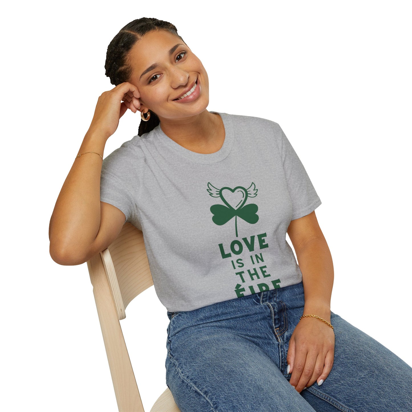 LOVE IS IN THE ÉIRE 2 Unisex Softstyle 100% Cotton T-Shirt
