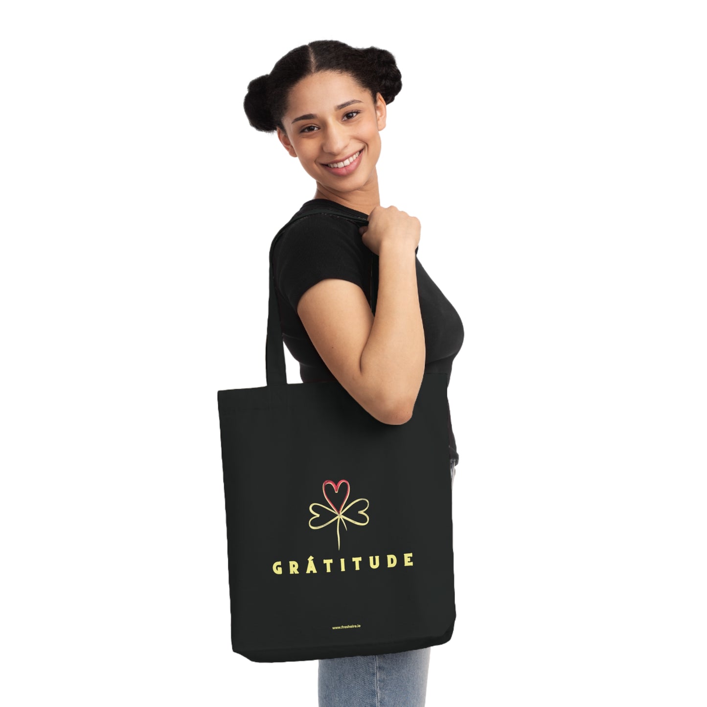 GRÁTITUDE Woven Tote Bag