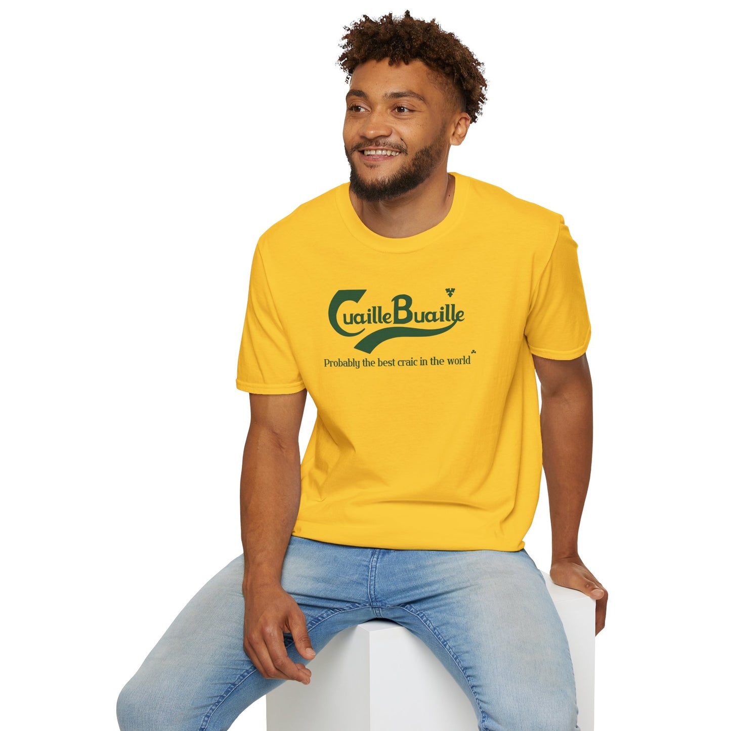 Cuaille Buaille Probably the best craic in the world Unisex Softstyle 100% Cotton T-Shirt