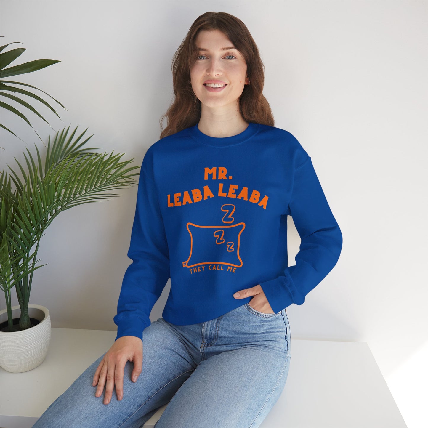 MR. LEABA LEABA (THEY CALL ME) Unisex Heavy Blend™ Crewneck Sweatshirt
