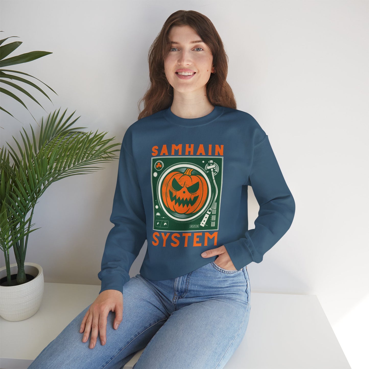 SAMHAIM SYSTEM Unisex Heavy Blend Crewneck Sweatshirt