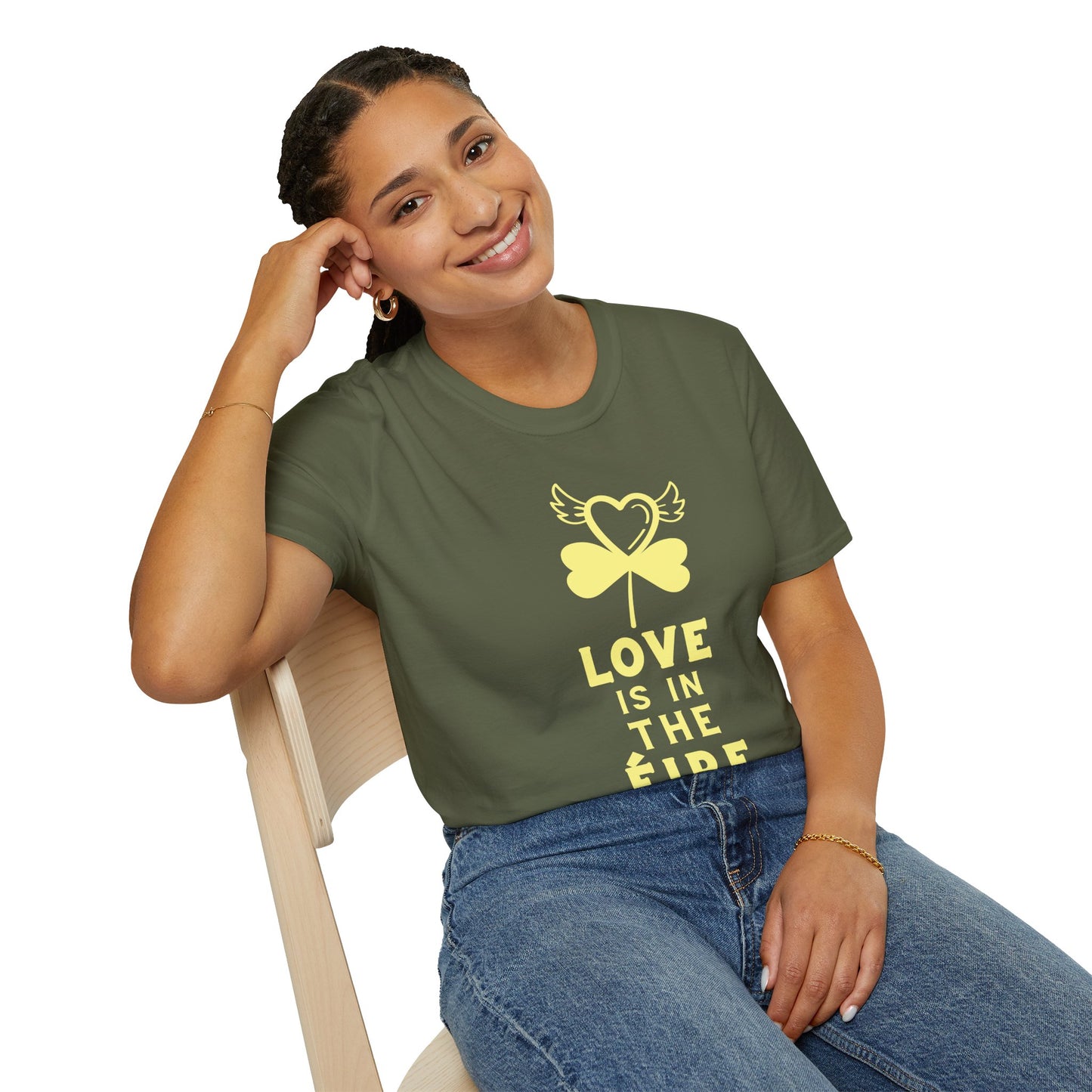 LOVE IS IN THE ÉIRE 2 Unisex Softstyle 100% Cotton T-Shirt