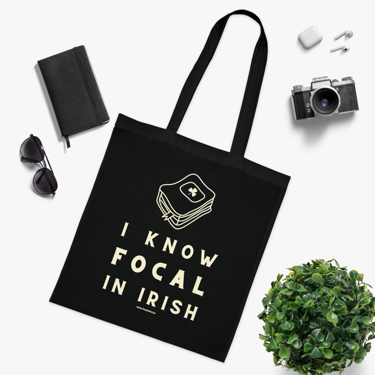 I KNOW FOCAL IN IRISH 100% Cotton Tote Bag