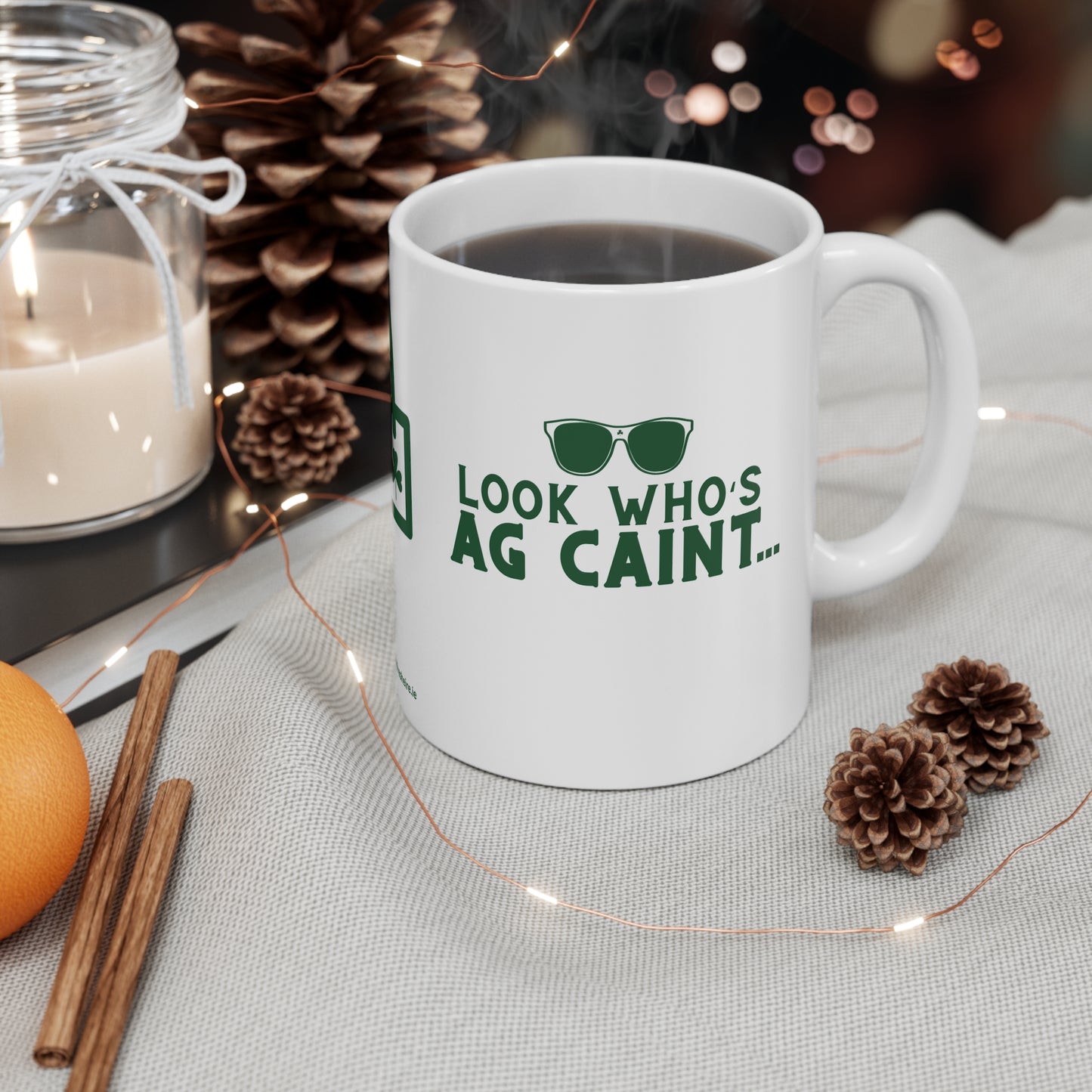 LOOK WHO'S AG CAINT 33cl White Ceramic Mug