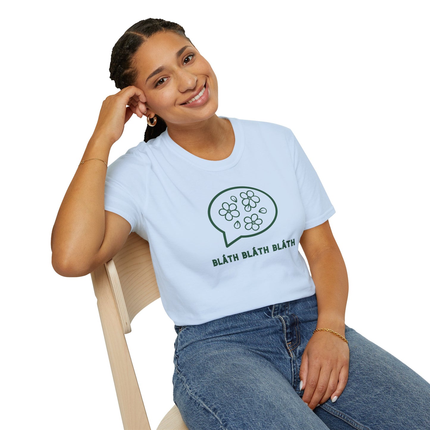 BLÁTH BLÁTH BLÁTH Unisex Softstyle 100% Cotton T-Shirt