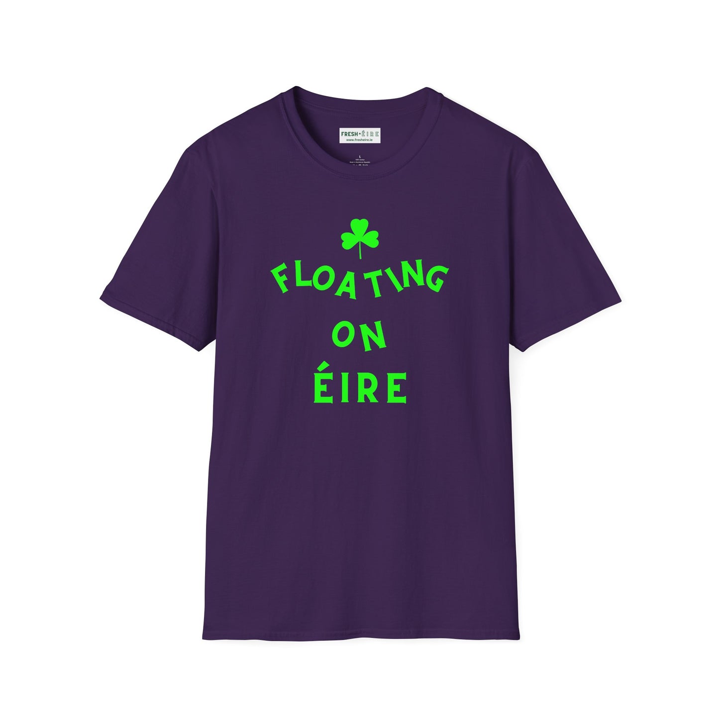 FLOATING ON ÉIRE Unisex Softstyle 100% Cotton T-Shirt