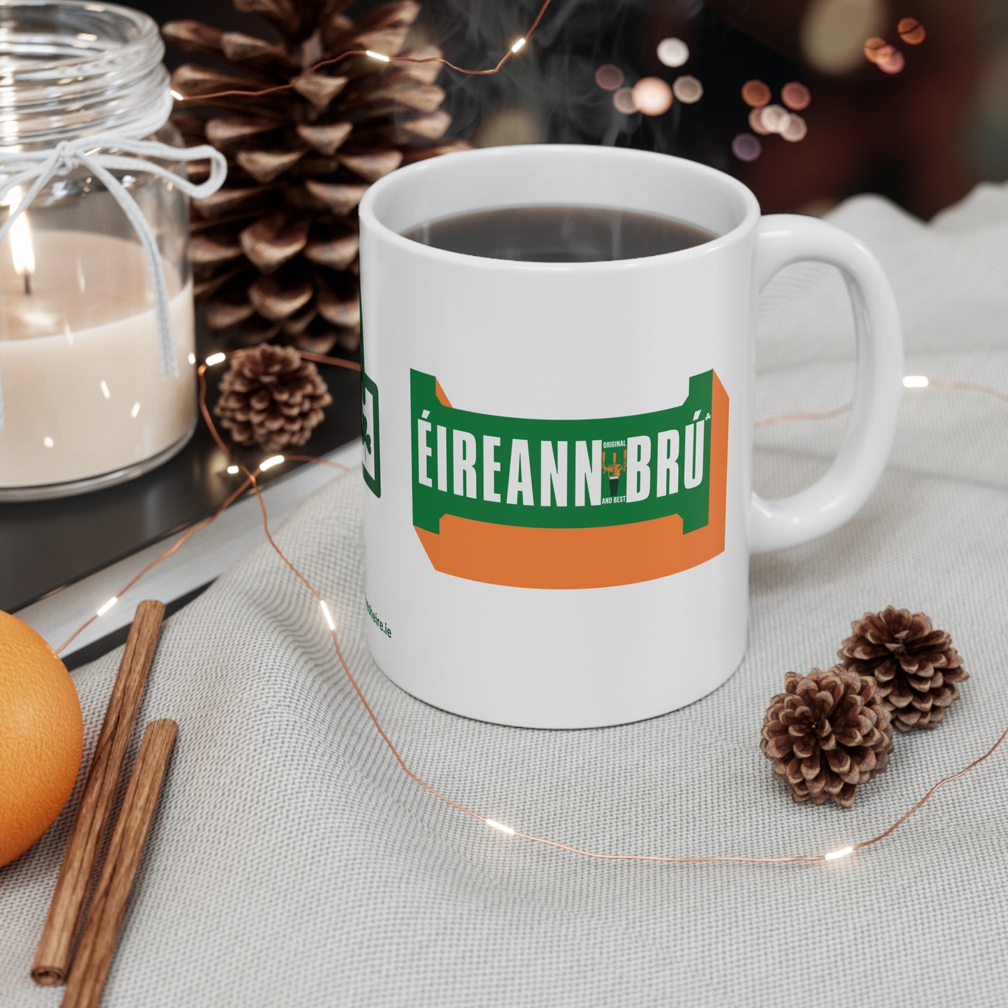 ÉIREANN BRÚ 33cl White Ceramic Mug