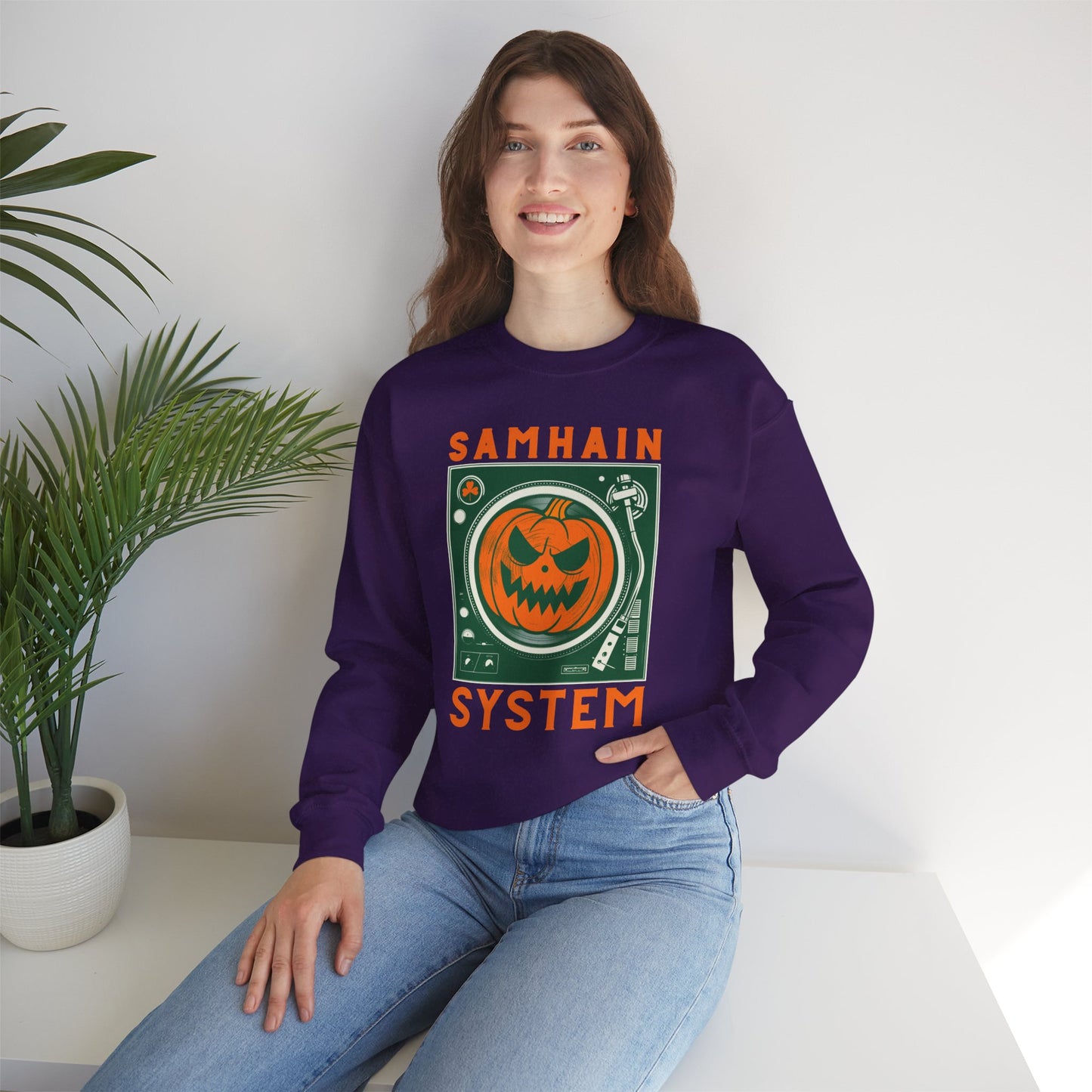 SAMHAIM SYSTEM Unisex Heavy Blend Crewneck Sweatshirt