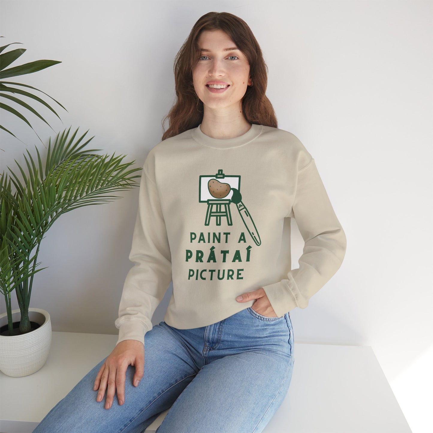 PAINT A PRÁTAÍ PICTURE Unisex Heavy Blend™ Crewneck Sweatshirt