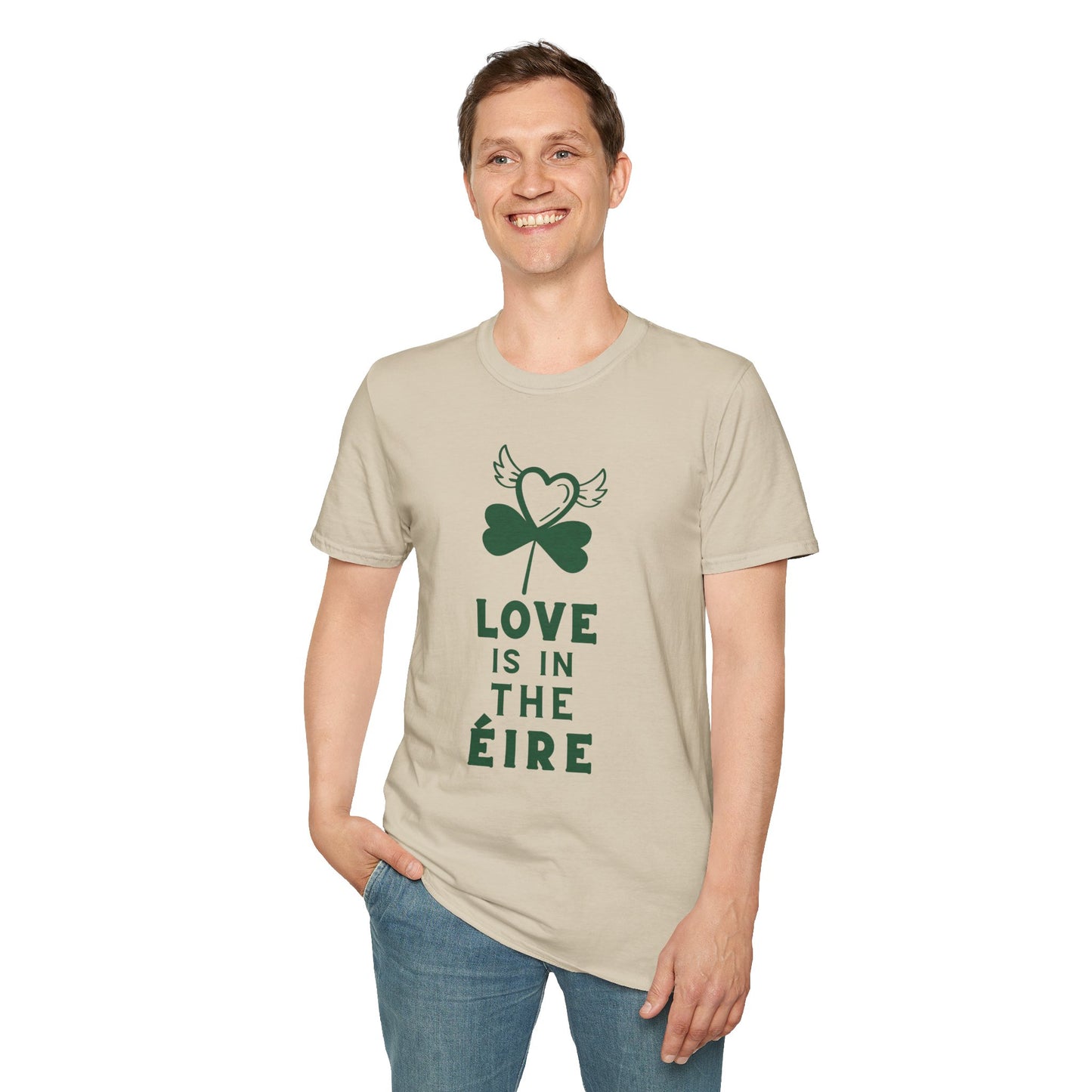 LOVE IS IN THE ÉIRE 2 Unisex Softstyle 100% Cotton T-Shirt