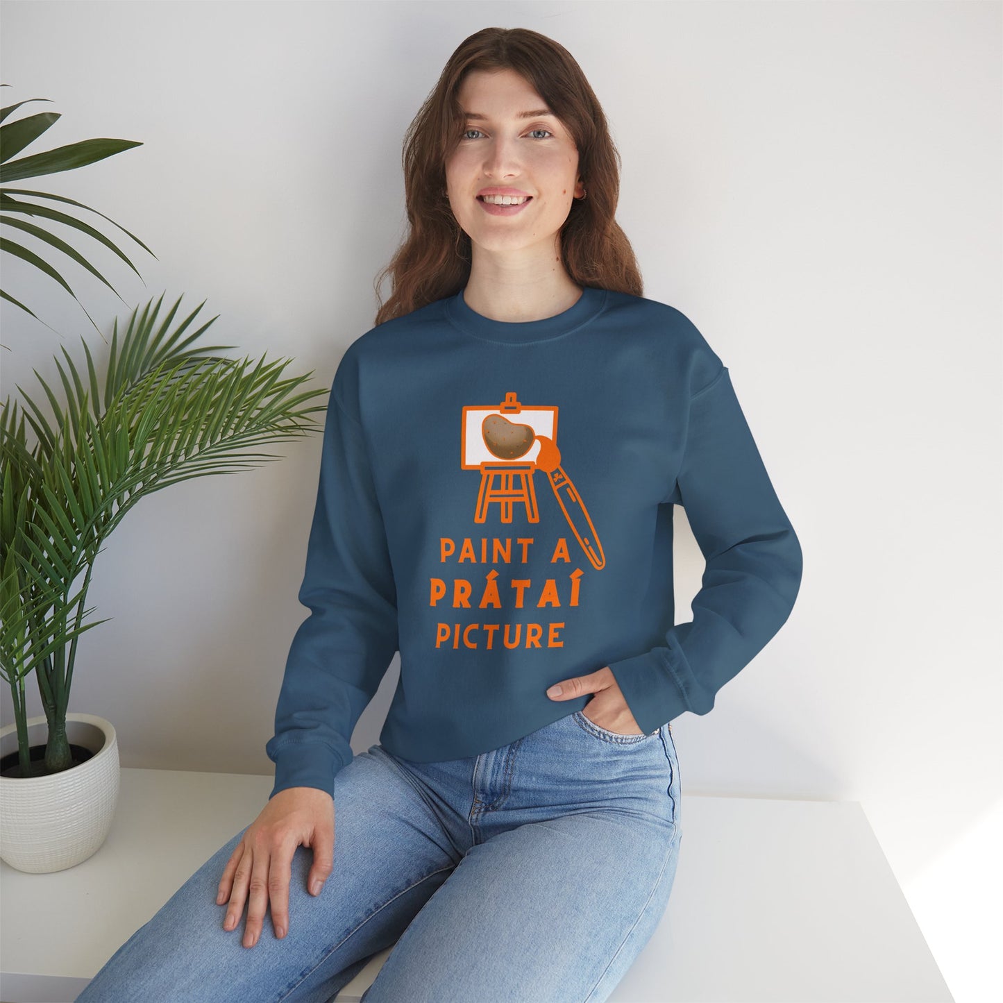 PAINT A PRÁTAÍ PICTURE Unisex Heavy Blend™ Crewneck Sweatshirt