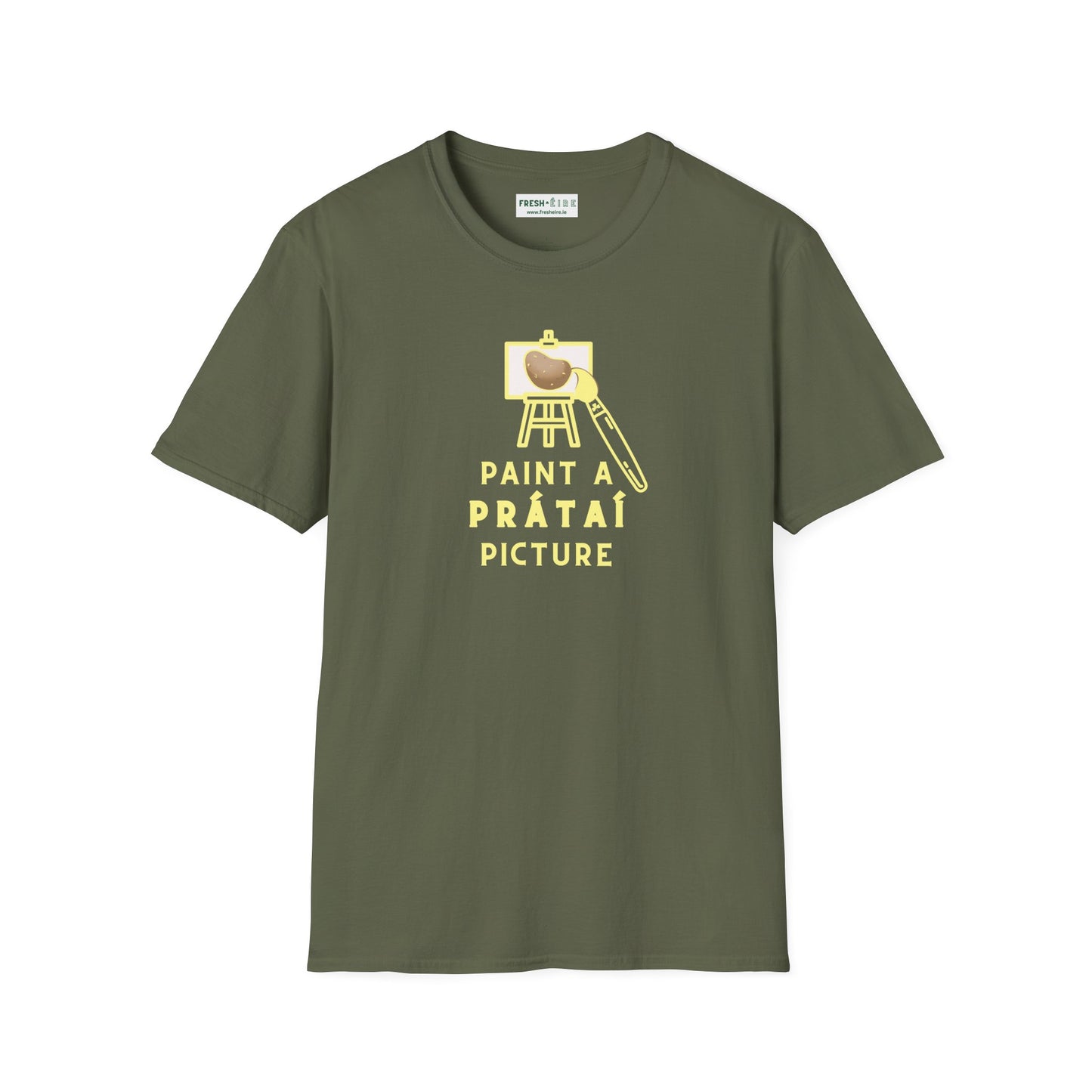 PAINT A PRÁTAÍ PICTURE Unisex Softstyle 100% Cotton T-Shirt