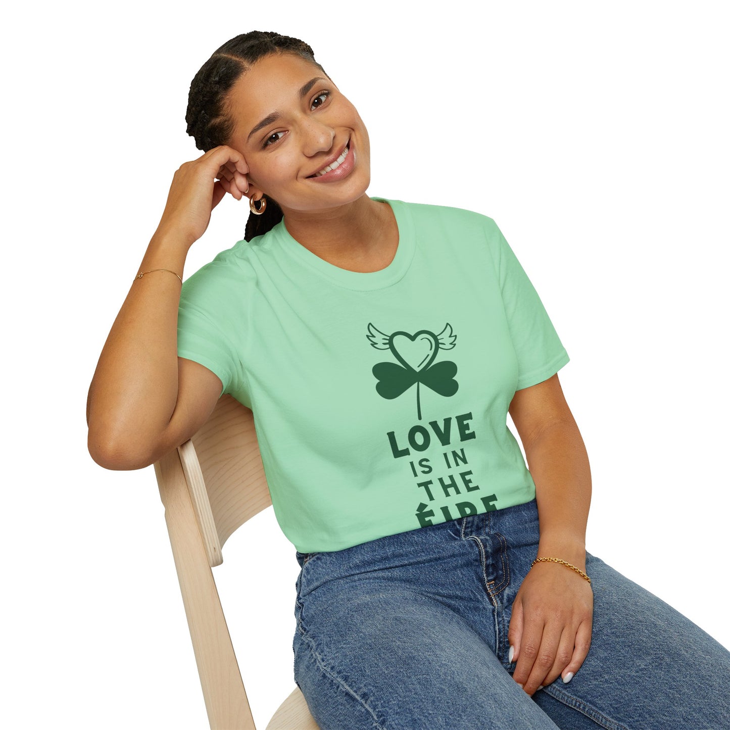 LOVE IS IN THE ÉIRE 2 Unisex Softstyle 100% Cotton T-Shirt