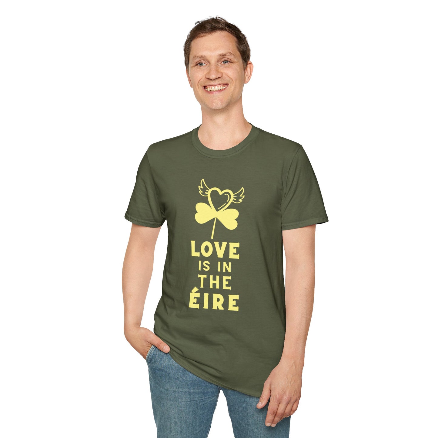 LOVE IS IN THE ÉIRE 2 Unisex Softstyle 100% Cotton T-Shirt