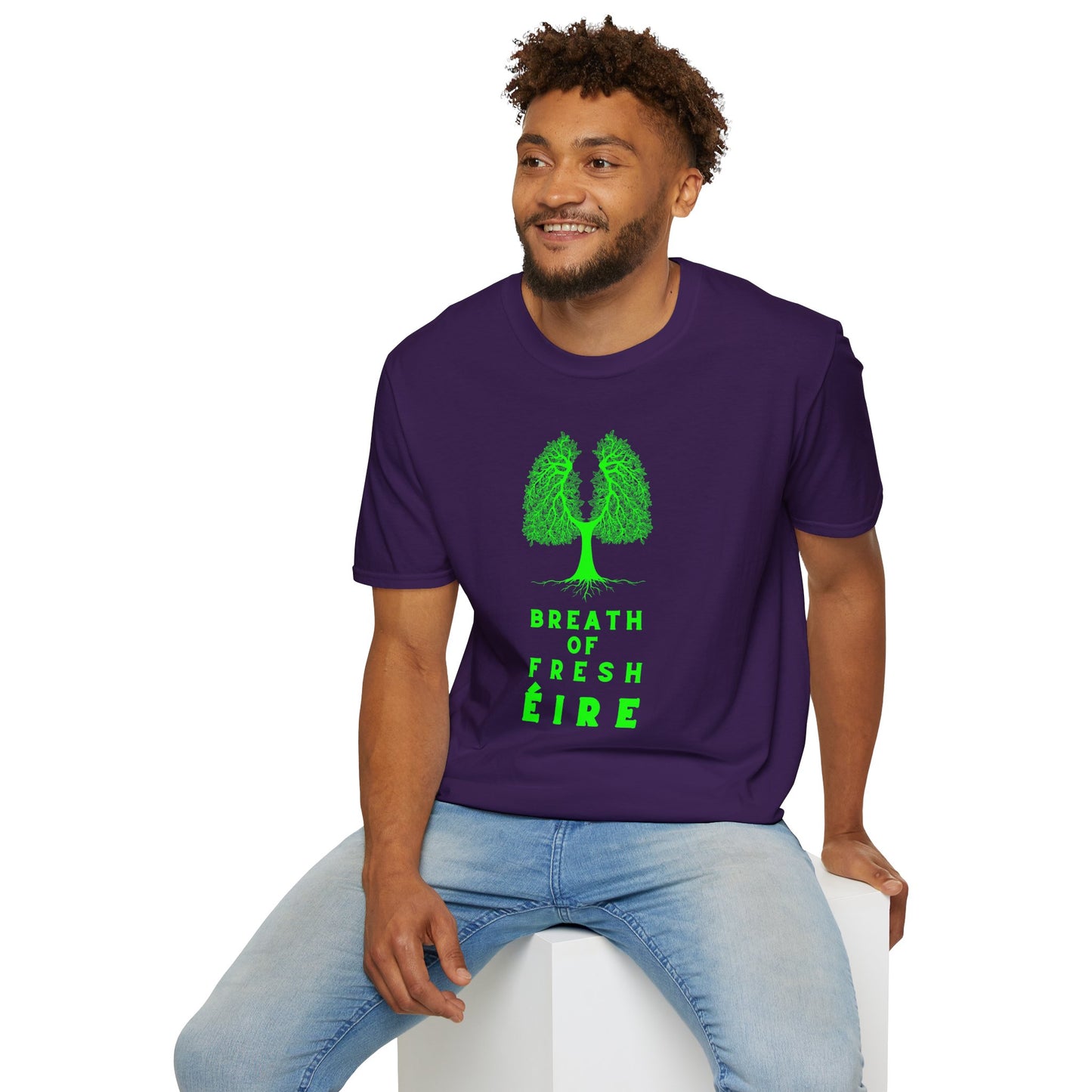 BREATH OF FRESH ÉIRE Unisex Softstyle 100% Cotton T-Shirt
