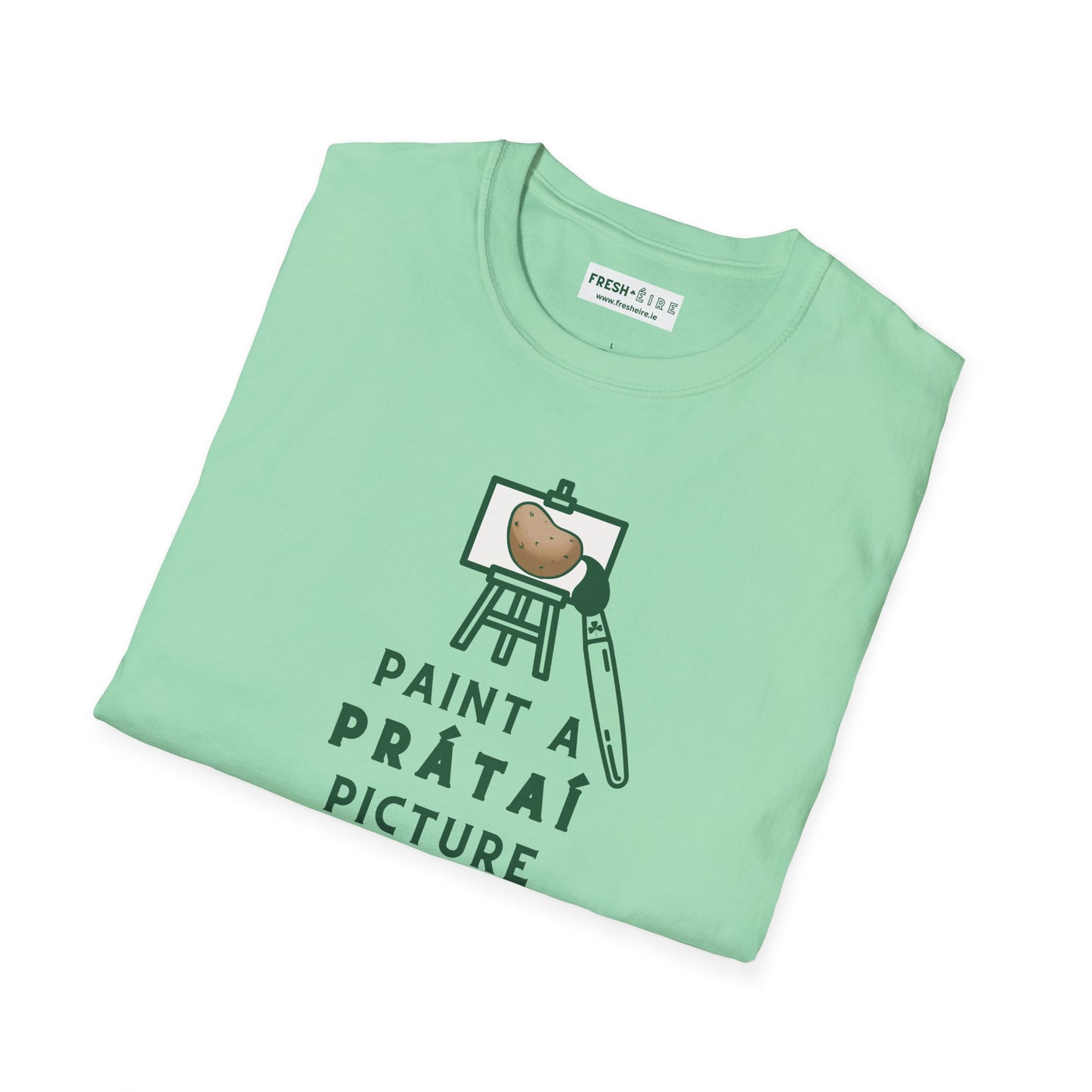 PAINT A PRÁTAÍ PICTURE Unisex Softstyle 100% Cotton T-Shirt