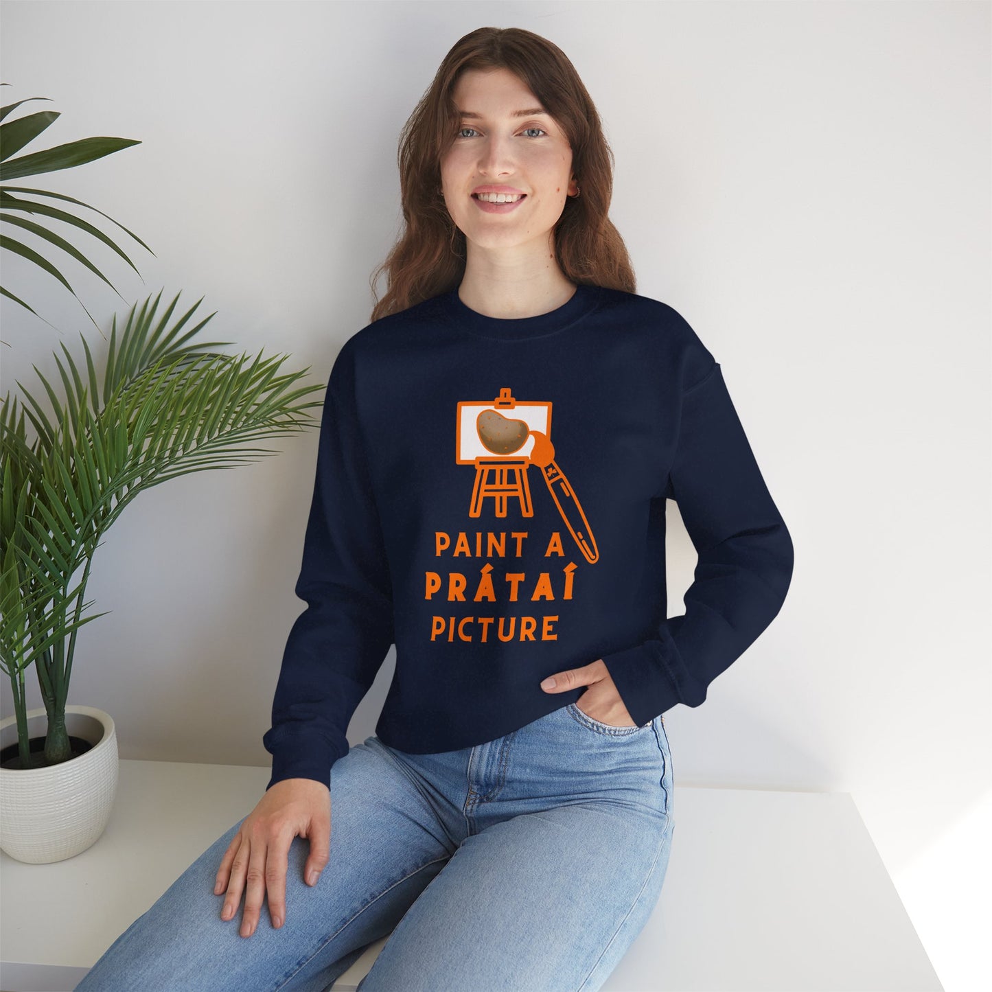 PAINT A PRÁTAÍ PICTURE Unisex Heavy Blend™ Crewneck Sweatshirt