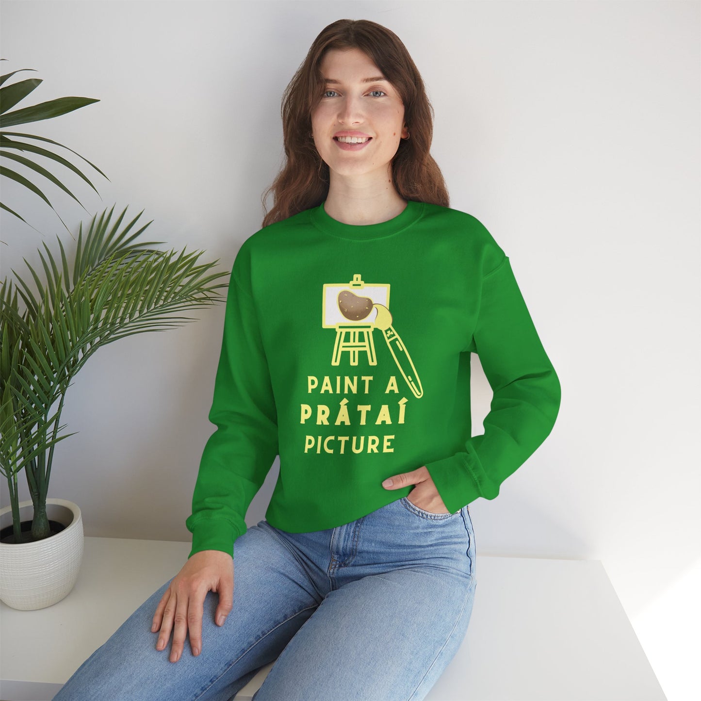 PAINT A PRÁTAÍ PICTURE Unisex Heavy Blend™ Crewneck Sweatshirt