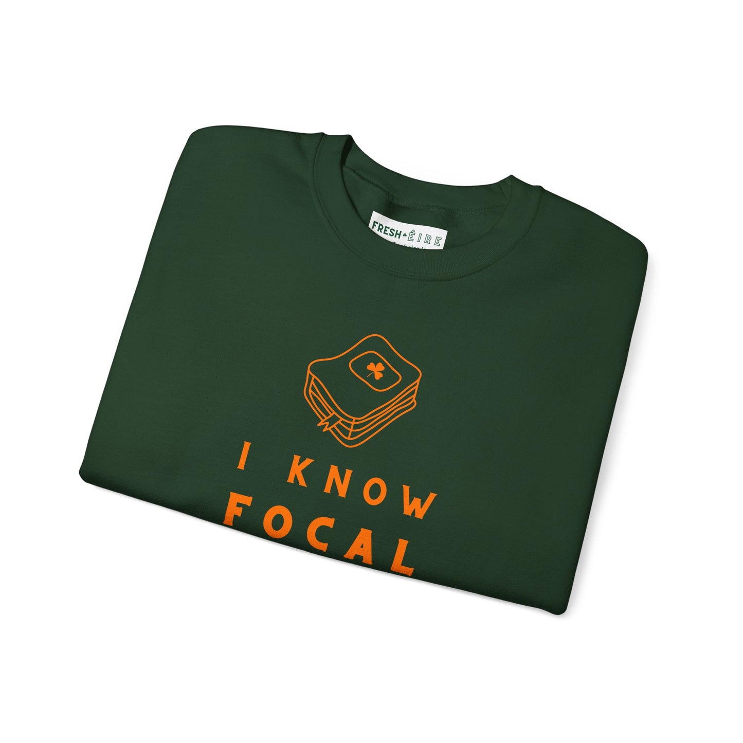 I KNOW FOCAL IN IRISH Unisex Heavy Blend™ Crewneck Sweatshirt