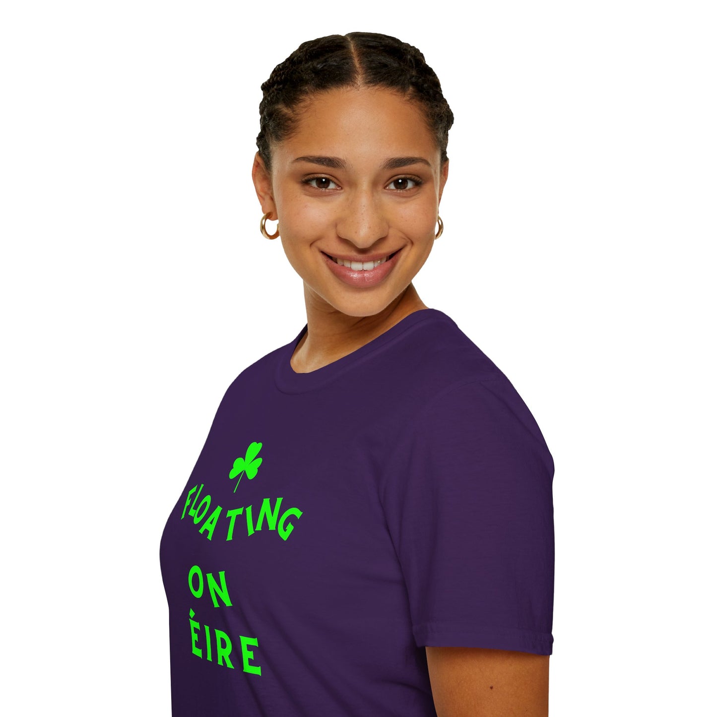 FLOATING ON ÉIRE Unisex Softstyle 100% Cotton T-Shirt