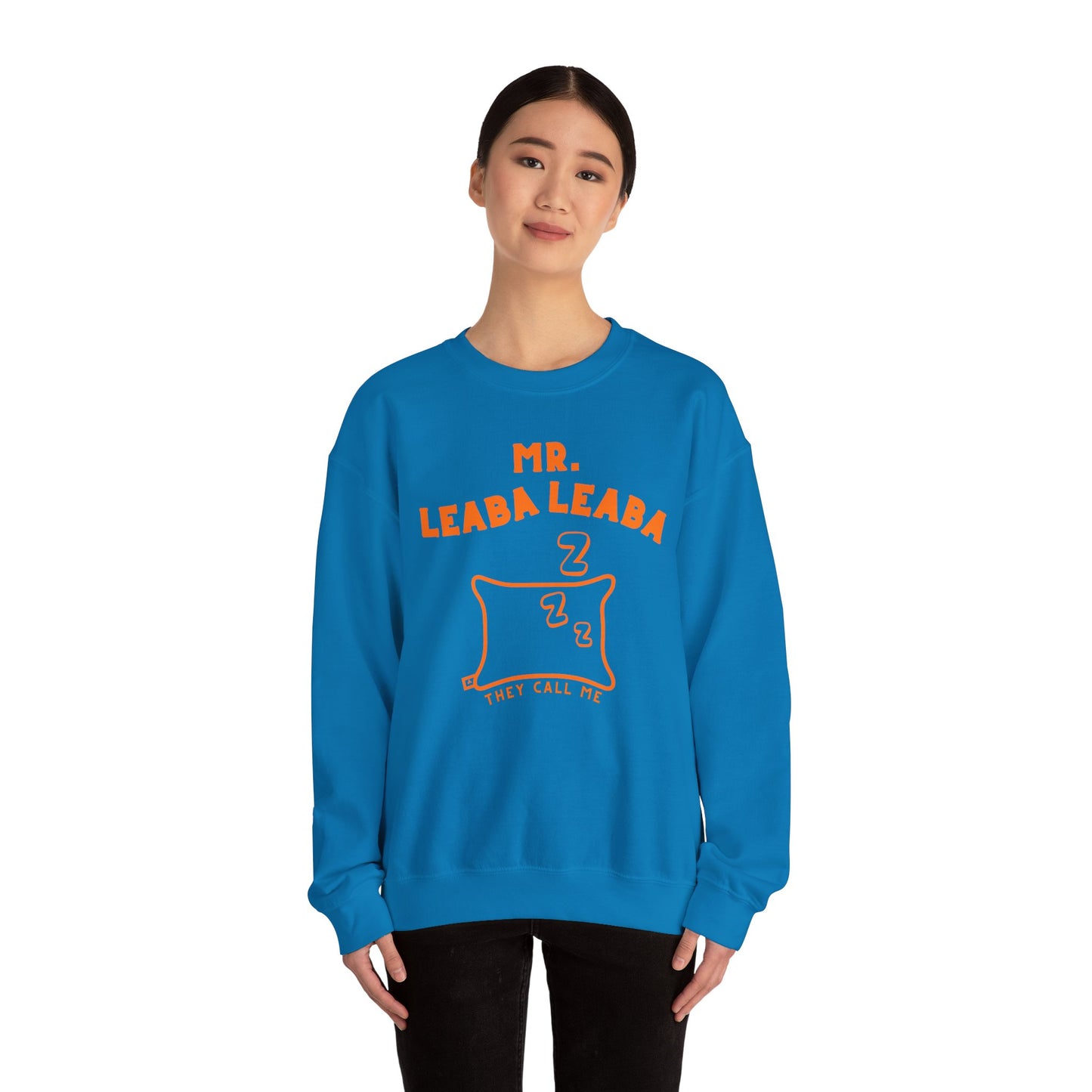 MR. LEABA LEABA (THEY CALL ME) Unisex Heavy Blend™ Crewneck Sweatshirt