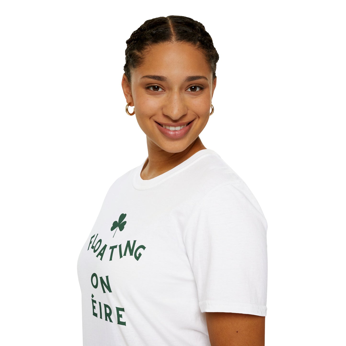 FLOATING ON ÉIRE Unisex Softstyle 100% Cotton T-Shirt