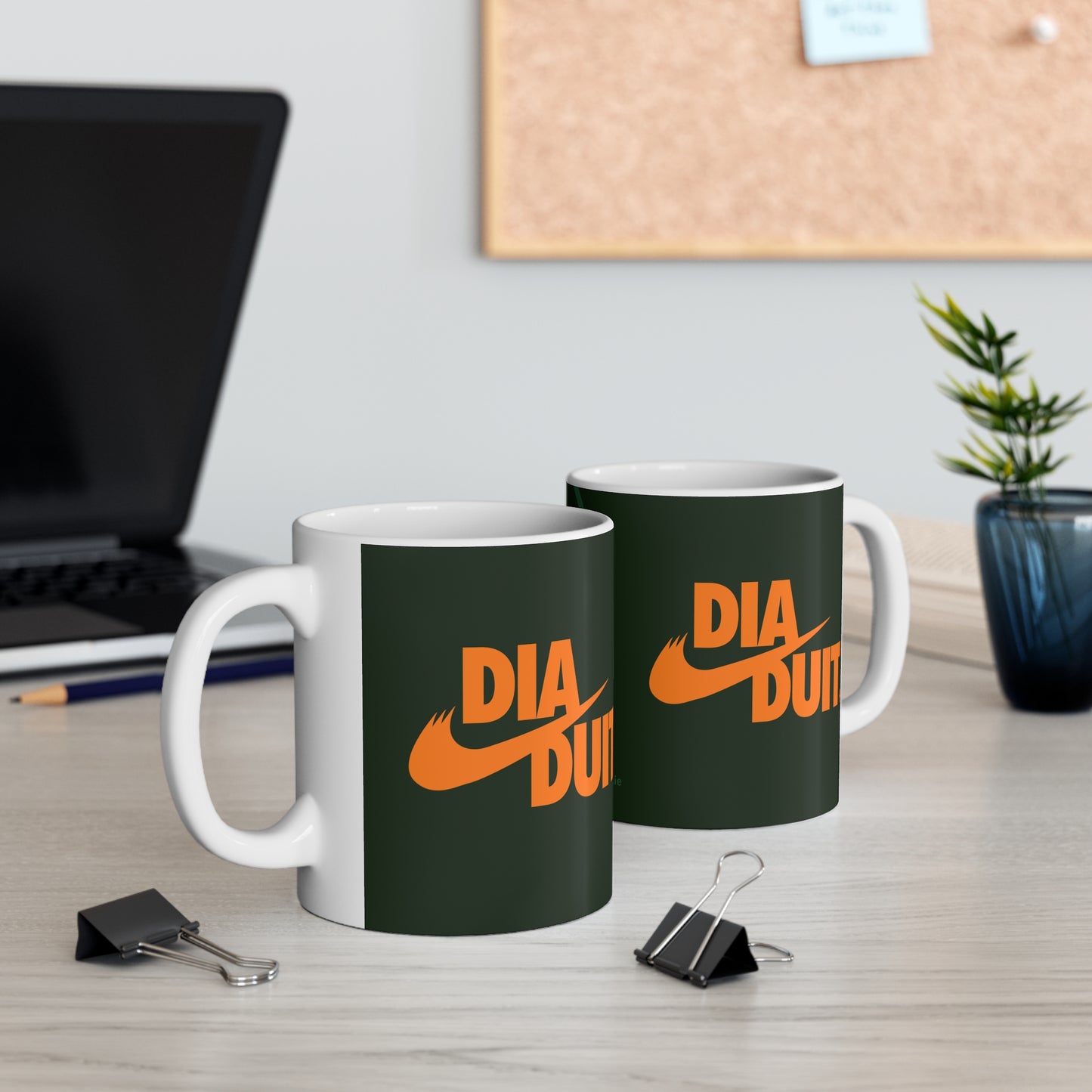 DIA DUIT 33cl White Ceramic Mug