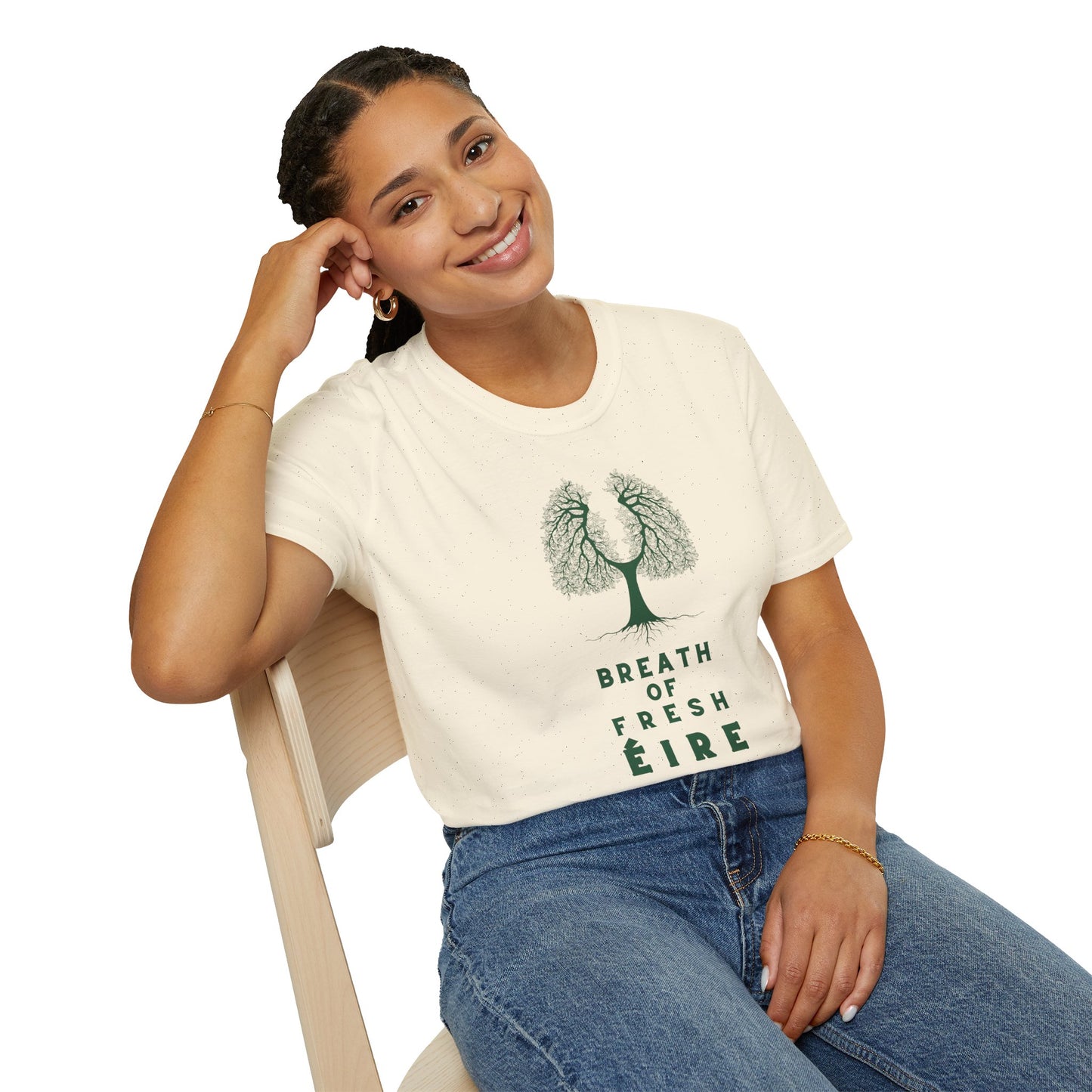 BREATH OF FRESH ÉIRE Unisex Softstyle 100% Cotton T-Shirt