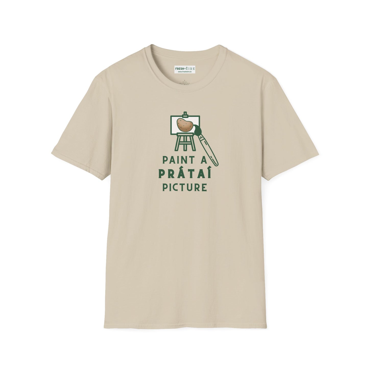 PAINT A PRÁTAÍ PICTURE Unisex Softstyle 100% Cotton T-Shirt