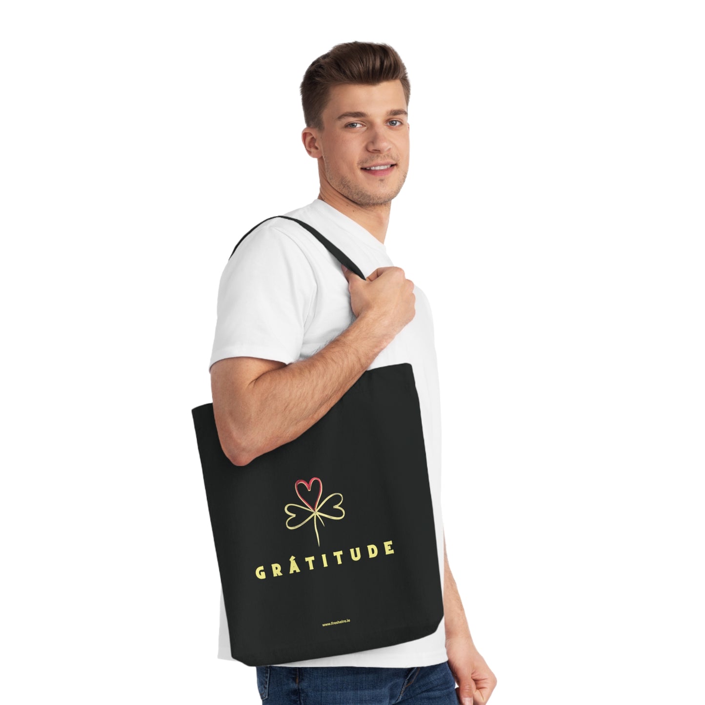 GRÁTITUDE Woven Tote Bag