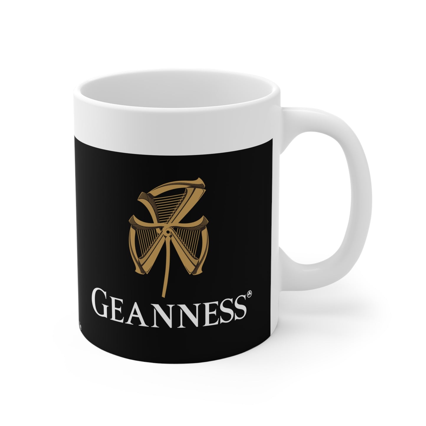 GEANNESS 33cl White Ceramic Mug