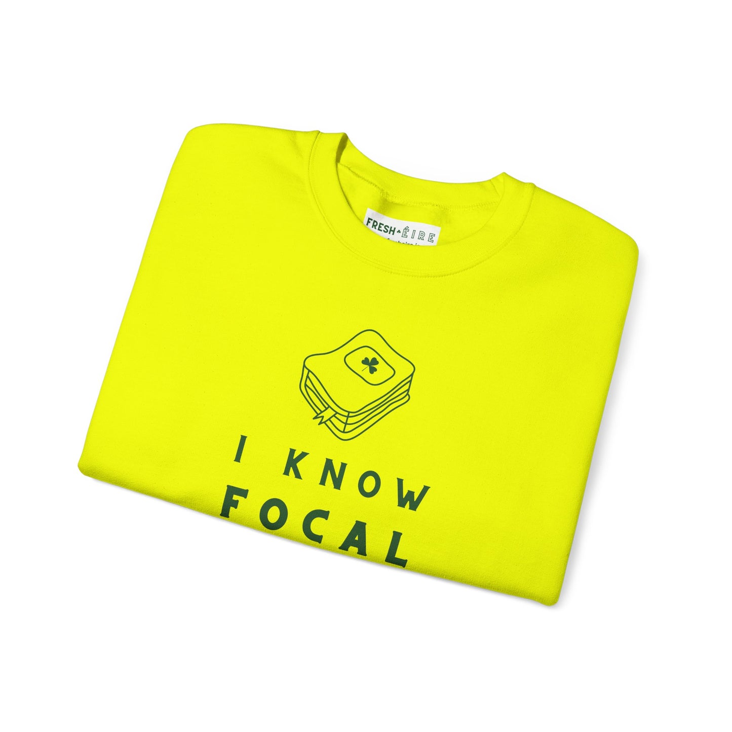 I KNOW FOCAL IN IRISH Unisex Heavy Blend™ Crewneck Sweatshirt