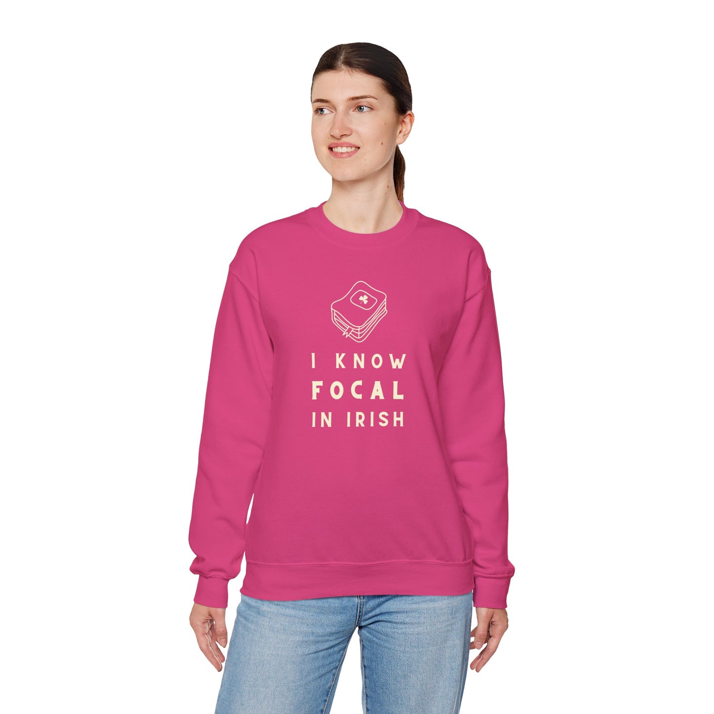 I KNOW FOCAL IN IRISH Unisex Heavy Blend™ Crewneck Sweatshirt