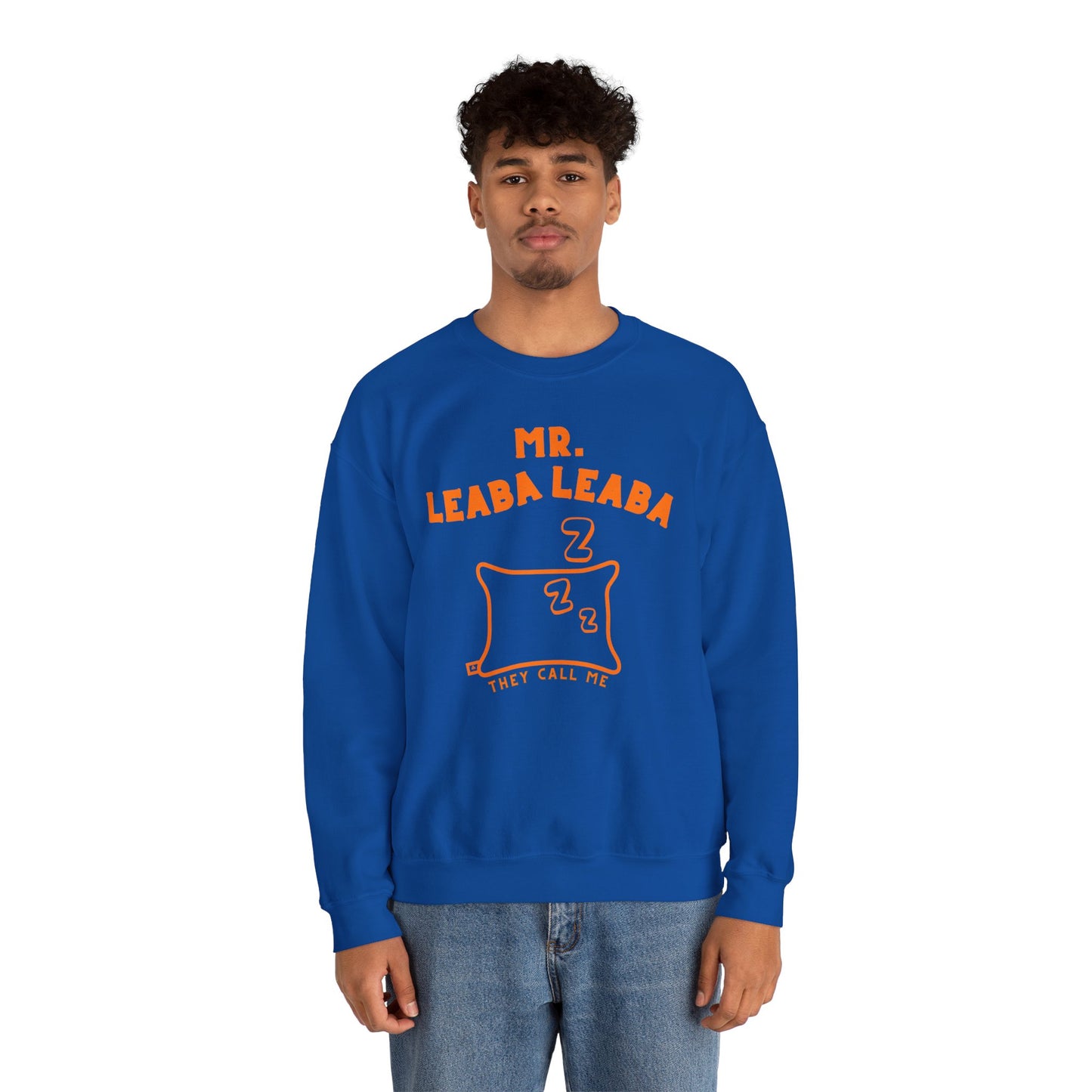 MR. LEABA LEABA (THEY CALL ME) Unisex Heavy Blend™ Crewneck Sweatshirt