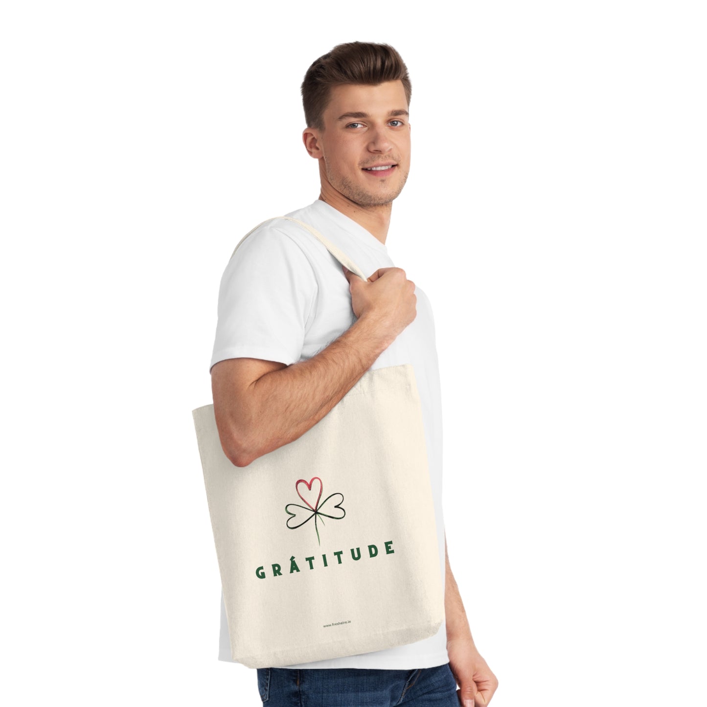 GRÁTITUDE Woven Tote Bag