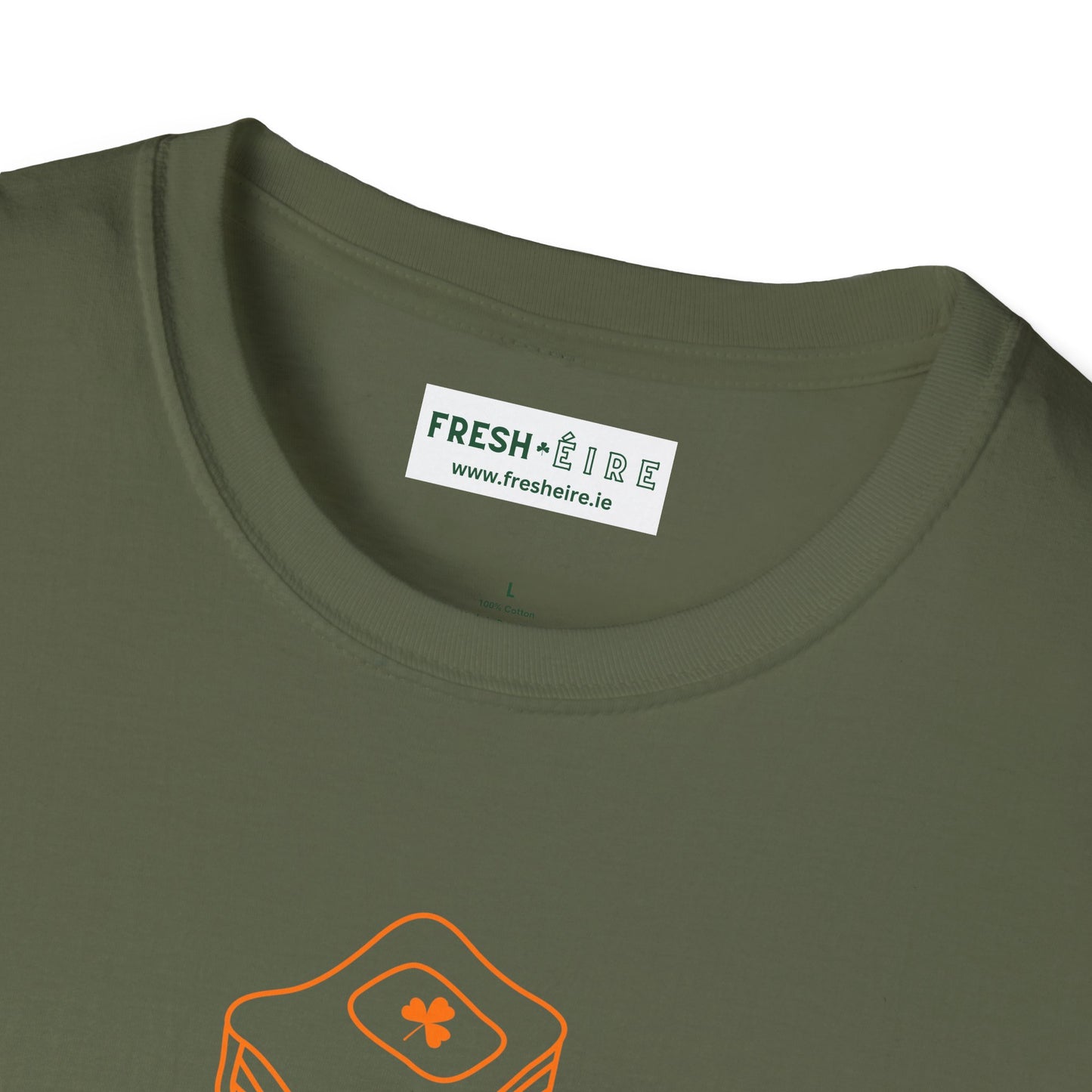 I KNOW FOCAL IN IRISH Unisex Softstyle 100% Cotton T-Shirt
