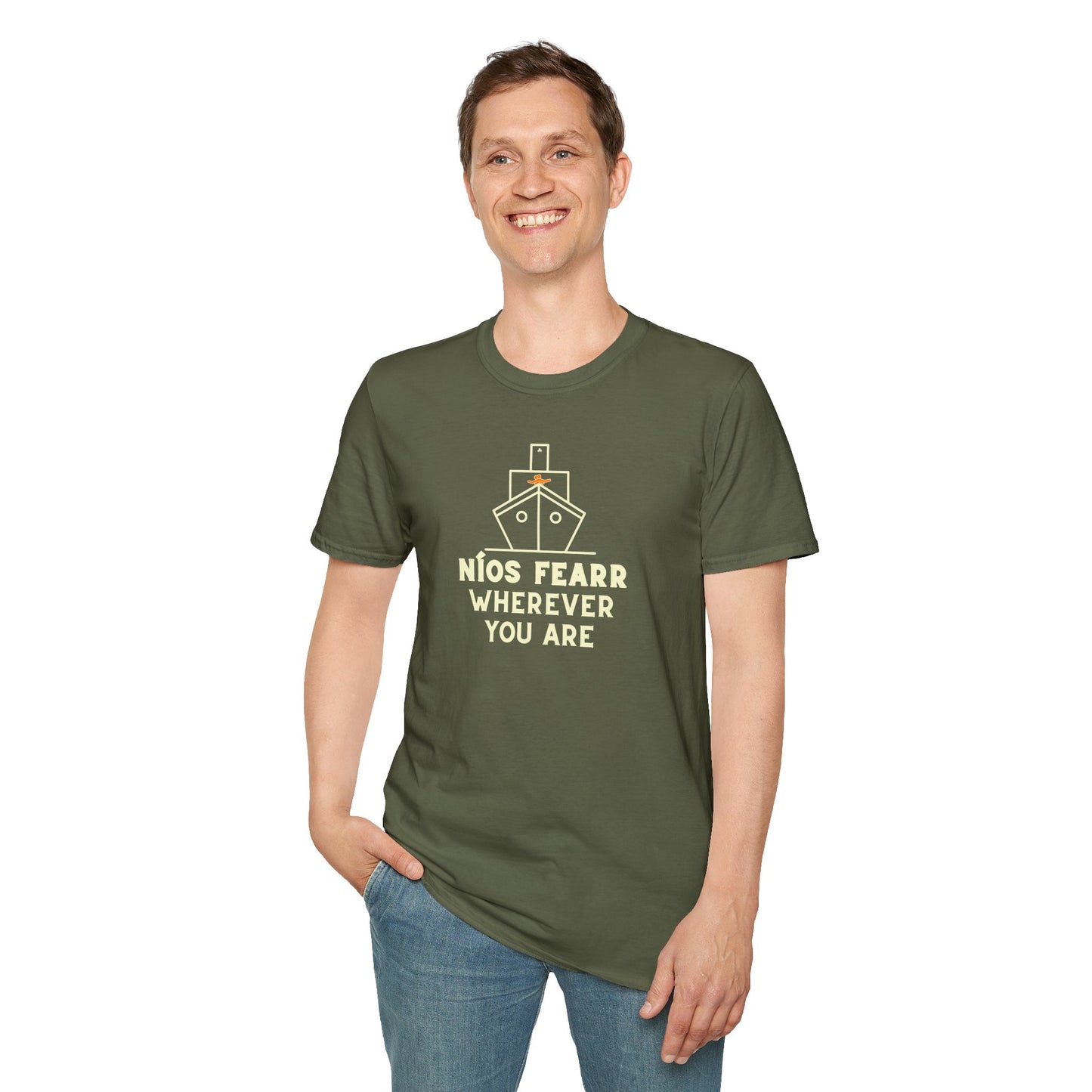 NÍOS FEARR WHEREVER YOU ARE Unisex Softstyle 100% Cotton T-Shirt