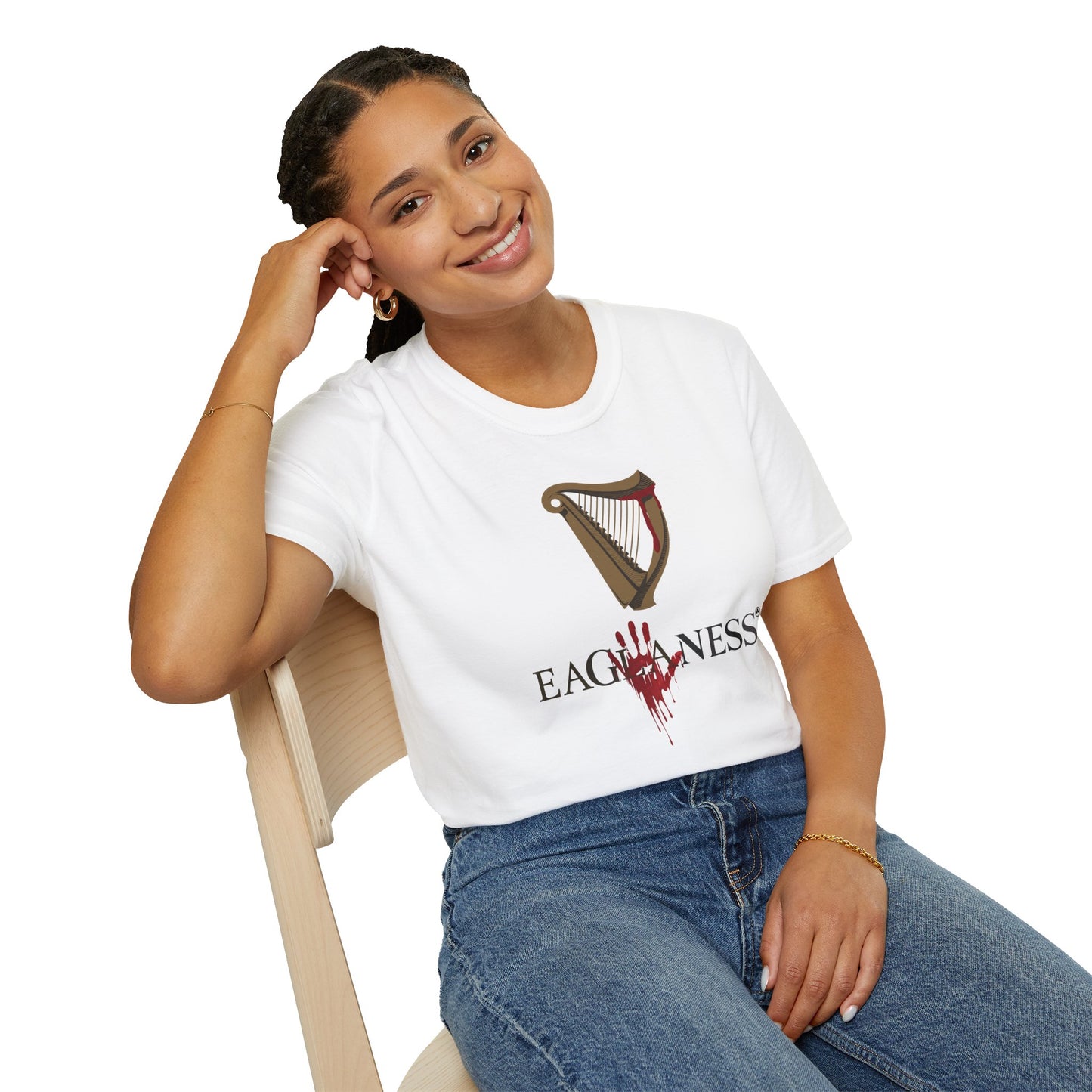 EAGLANESS 100% Cotton Unisex Softstyle T-Shirt