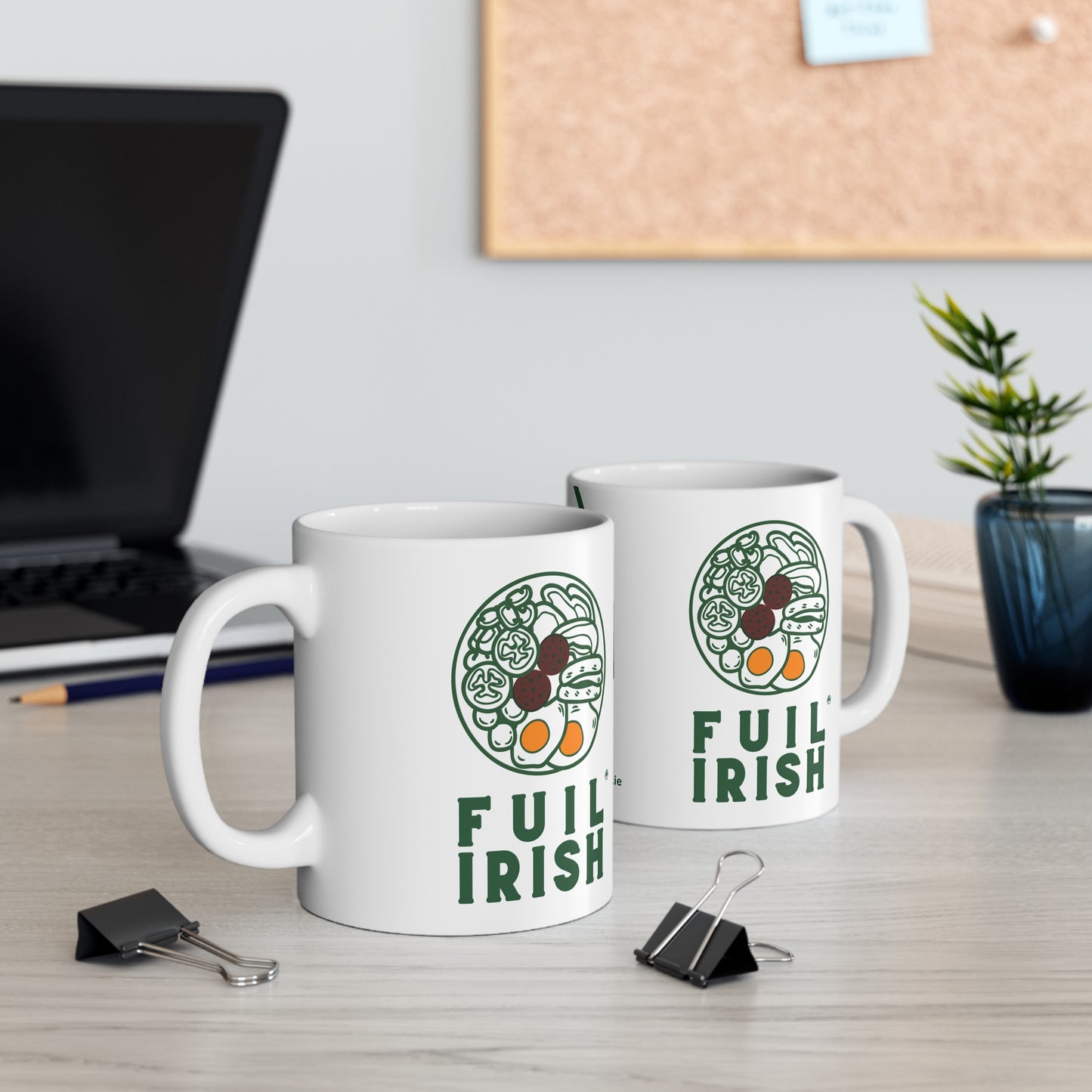 FUIL IRISH 33cl White Ceramic Mug