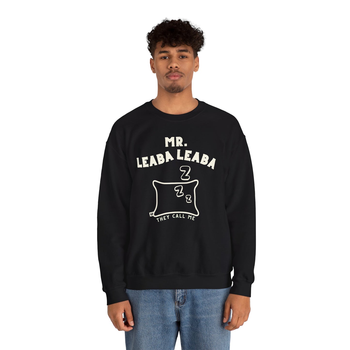 MR. LEABA LEABA (THEY CALL ME) Unisex Heavy Blend™ Crewneck Sweatshirt